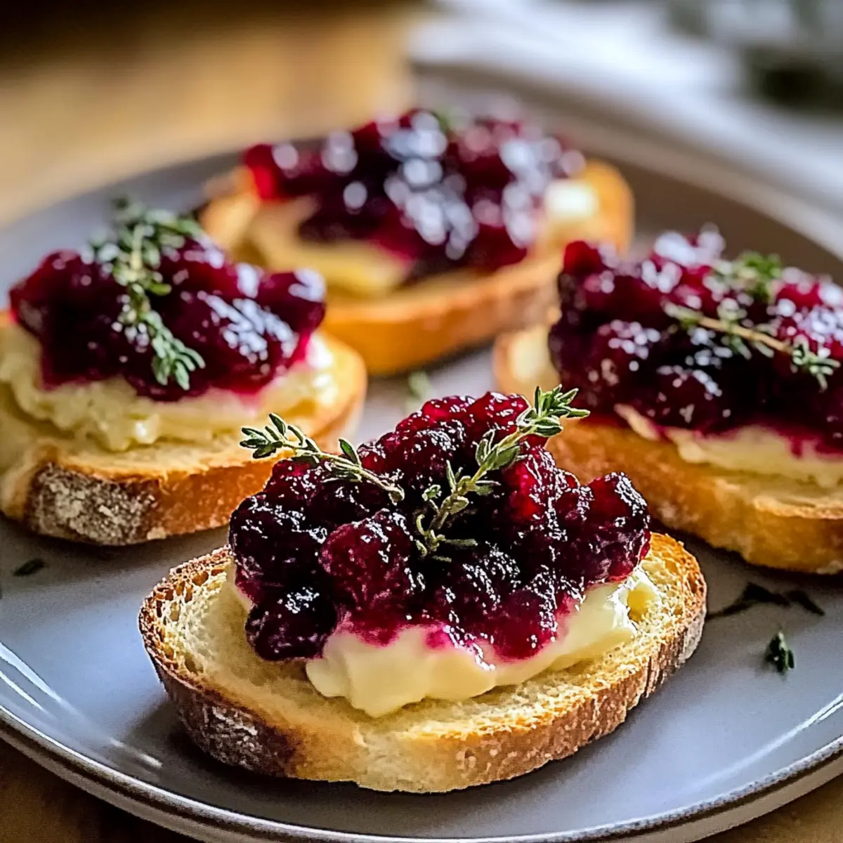 Cranberry and Brie Crostini: Your Simple Holiday Showstopper