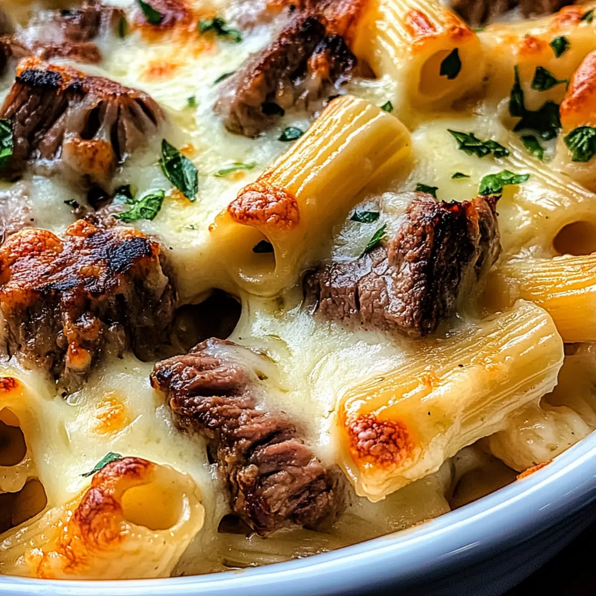 Steak & Truffle Gouda Pasta Bake for Ultimate Comfort Indulgence