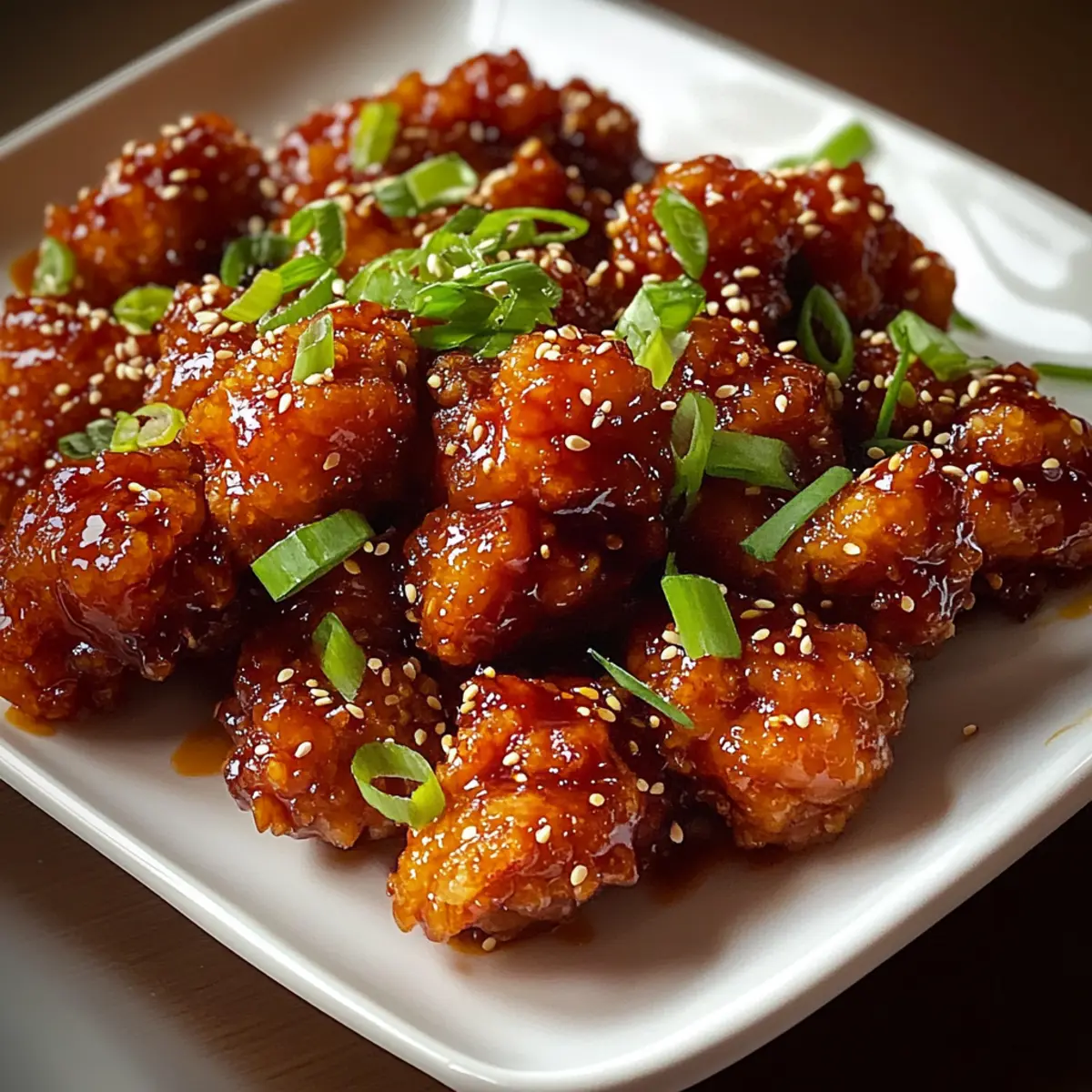 Savor Spicy Crispy Firecracker Chicken with Sweet Tangy Glaze