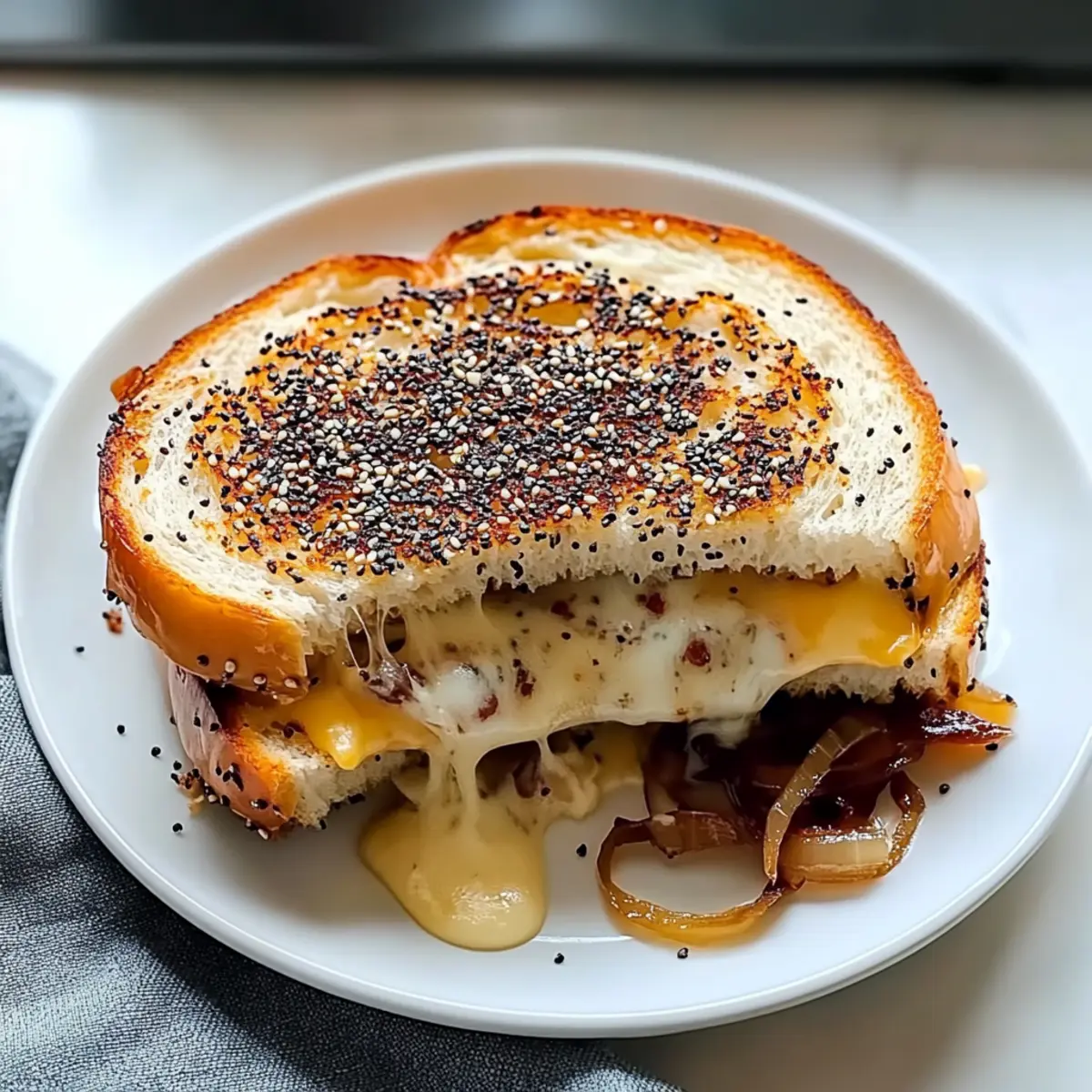 Perfectly Crispy Bagel Grilled Cheese You’ll Crave Daily