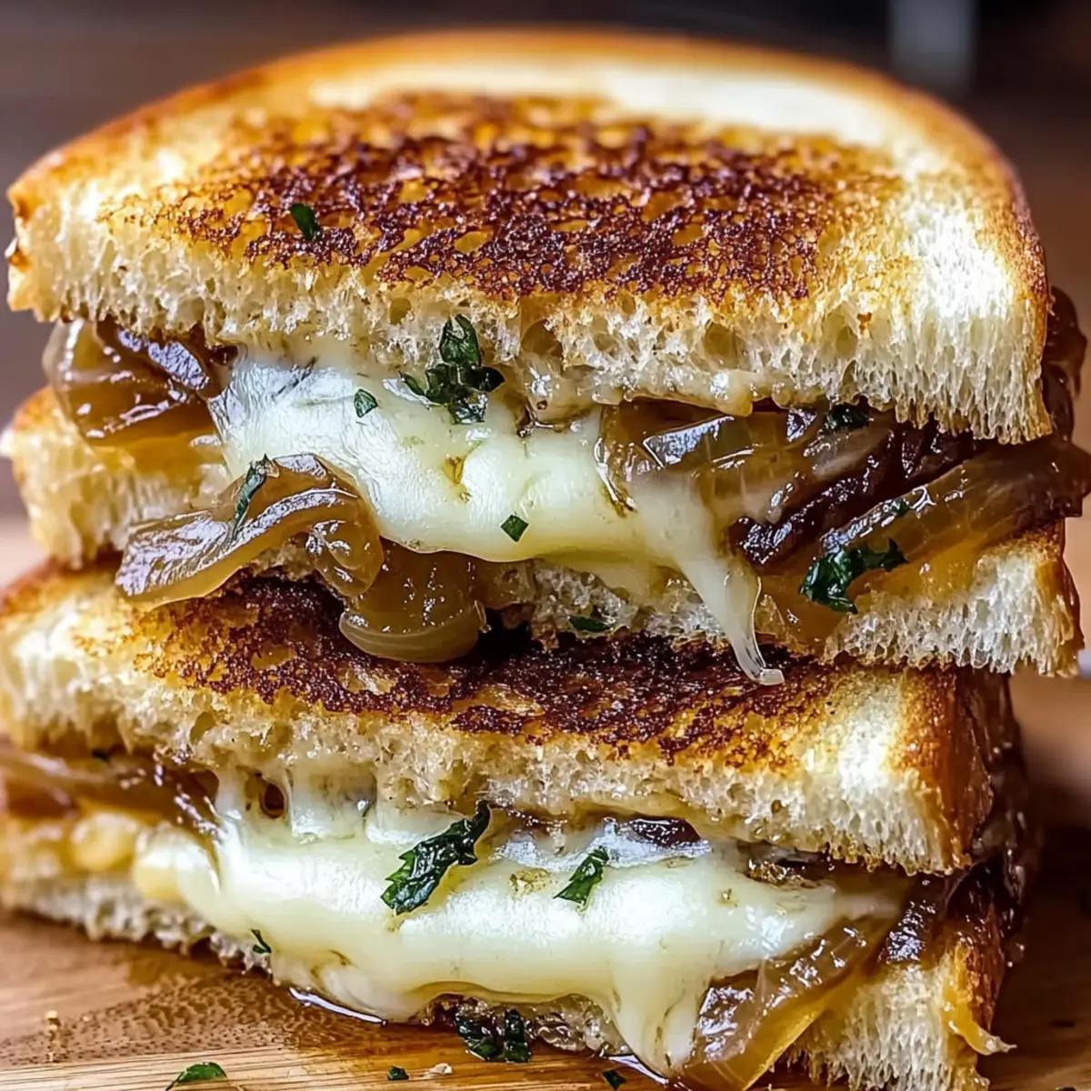 Melt-in-Your-Mouth French Onion Grilled Cheese Sandwich
