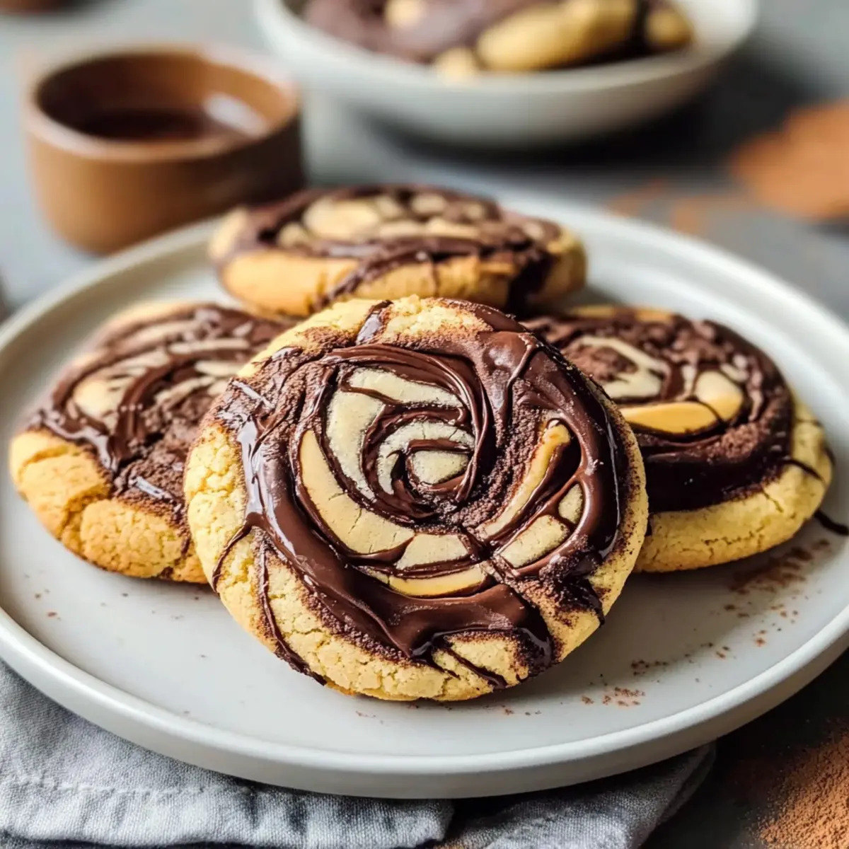 Chewy Chocolate Peanut Butter Swirl Cookies You’ll Crave