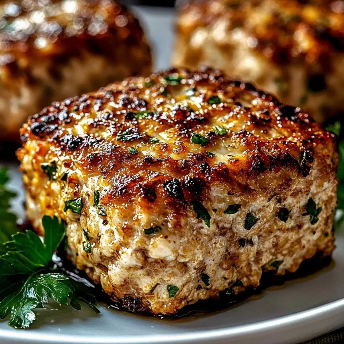 Savory Garlic Parmesan Chicken Meatloaves for Easy Dinners