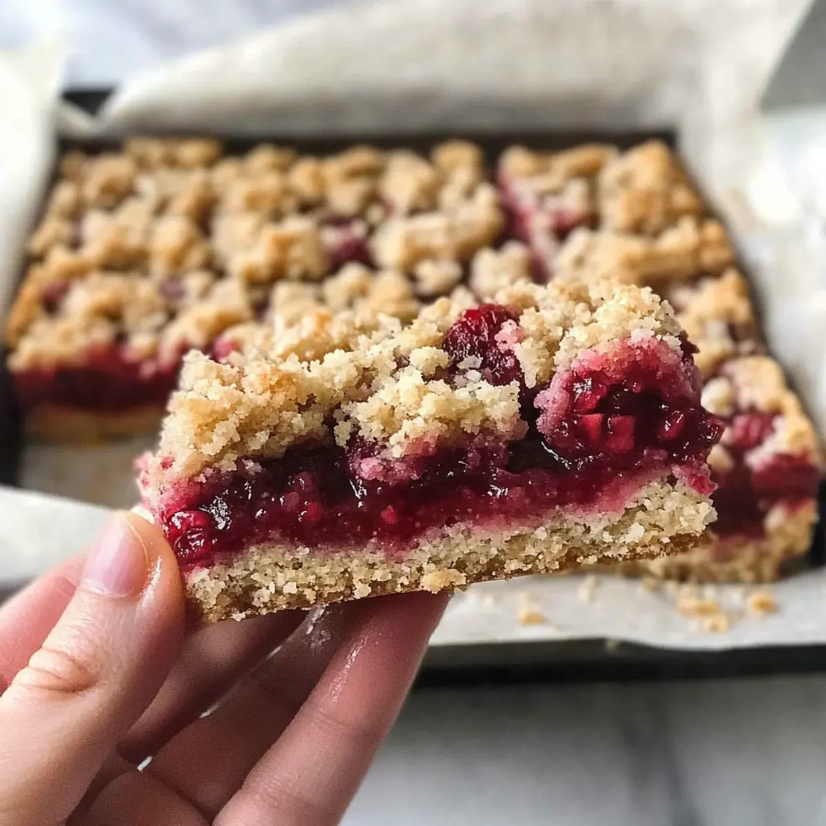 Guilt-Free Raspberry Crumble Bars for Sweet Cravings
