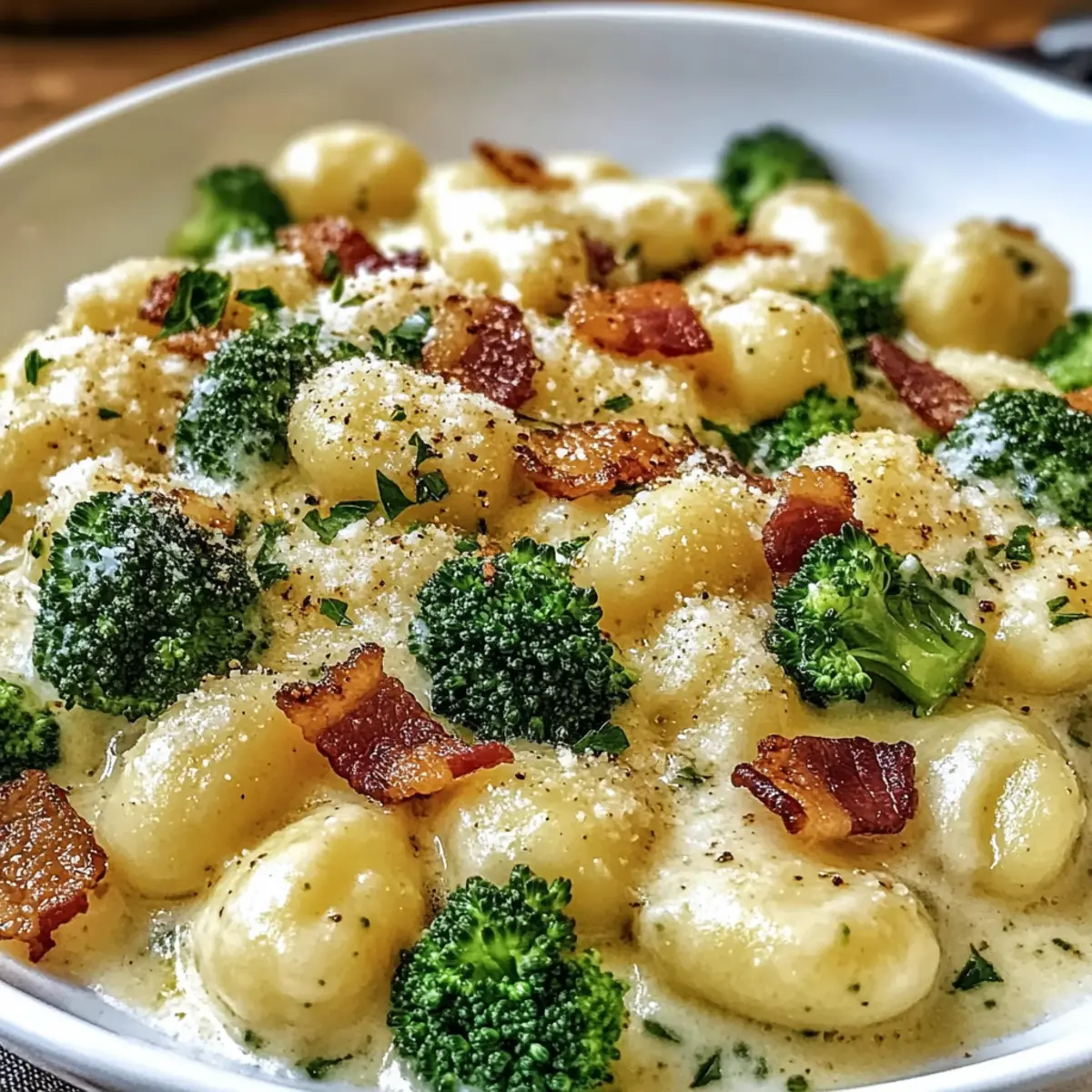 Creamy Boursin, Bacon, and Broccoli Gnocchi for Cozy Nights