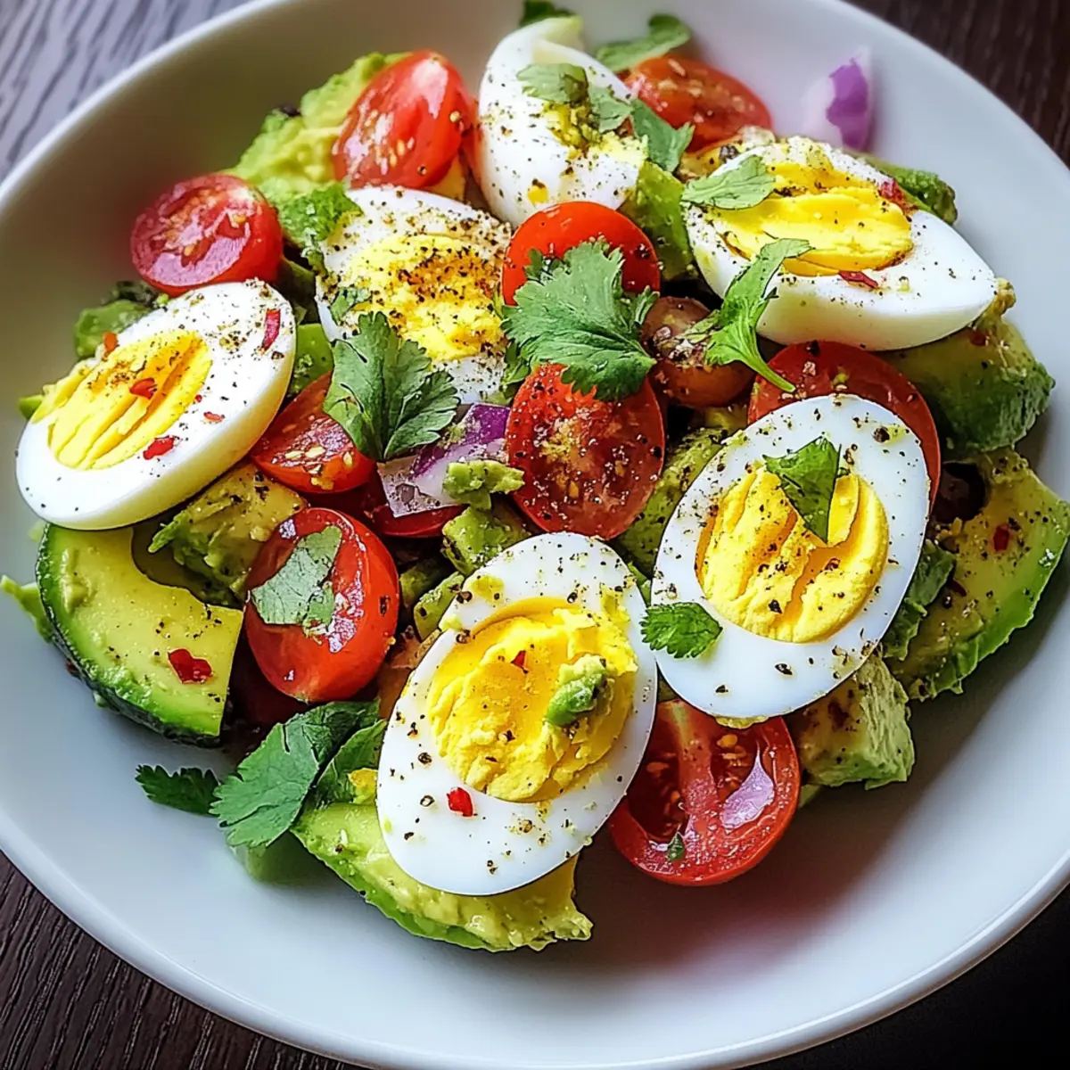 Energizing Workout Egg Avocado Salad for Quick Recovery