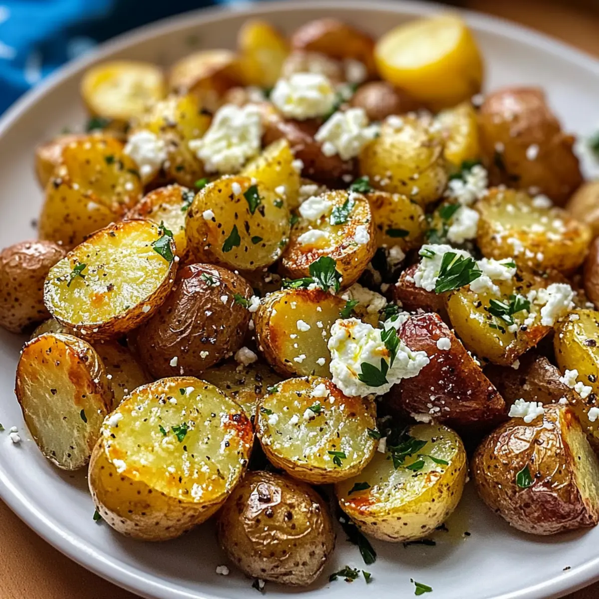 Savory Greek Feta Roast Potatoes: A Must-Try Delight!