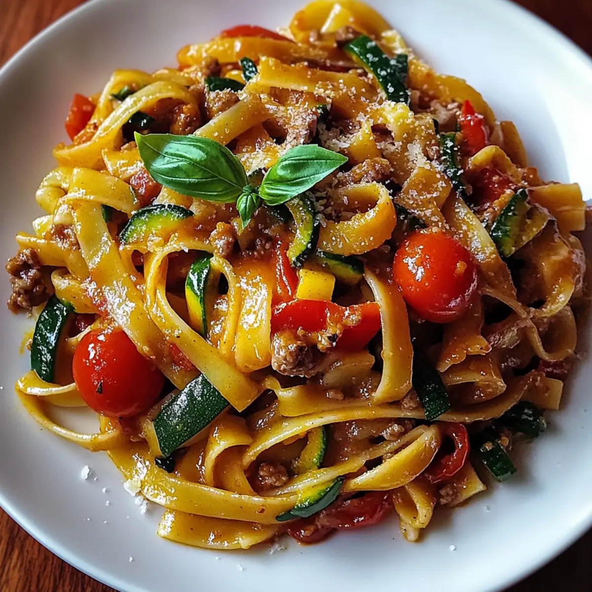 Bold & Spicy Italian Drunken Noodles for Pasta Lovers