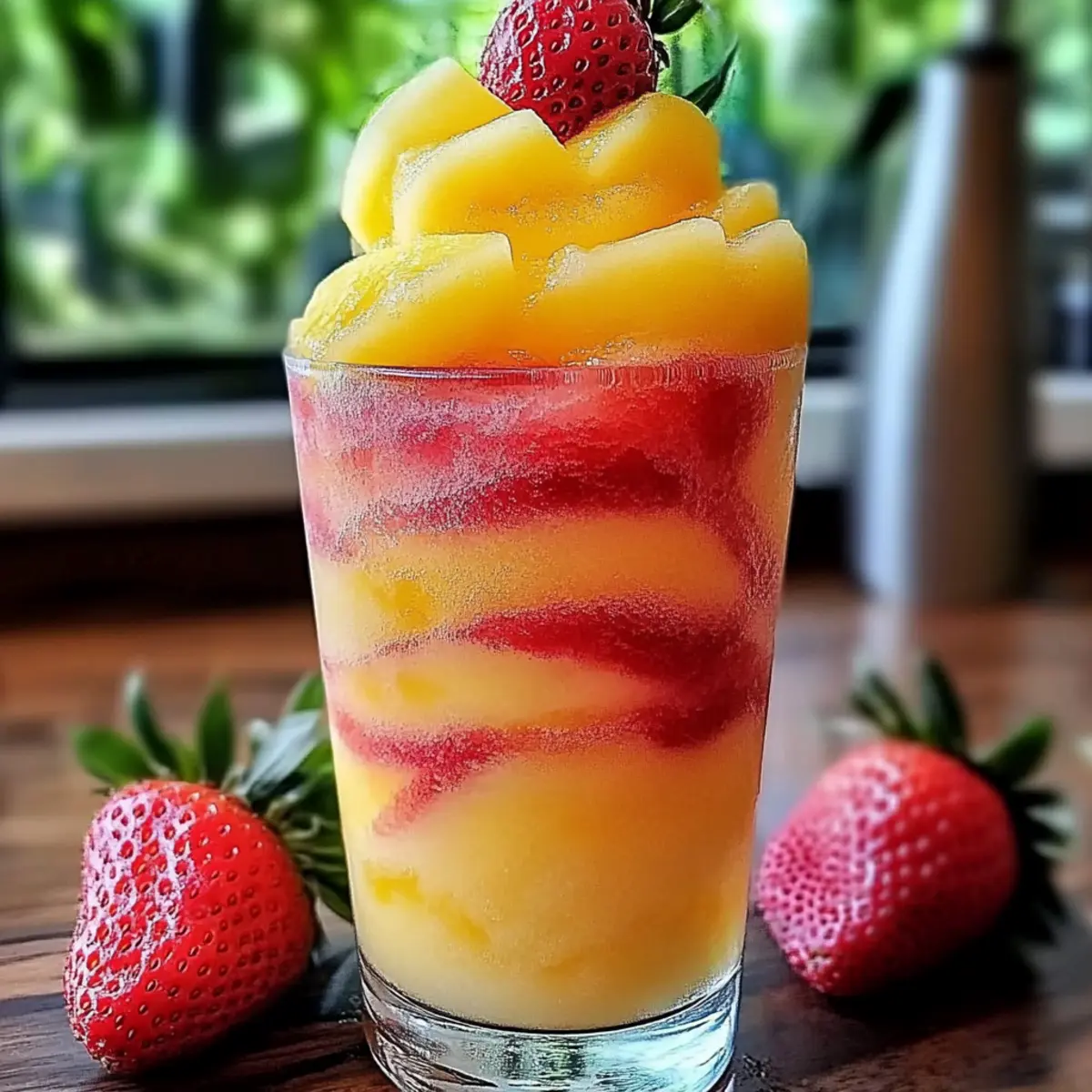 Pineapple Strawberry Swirled Slushies for Ultimate Summer Bliss