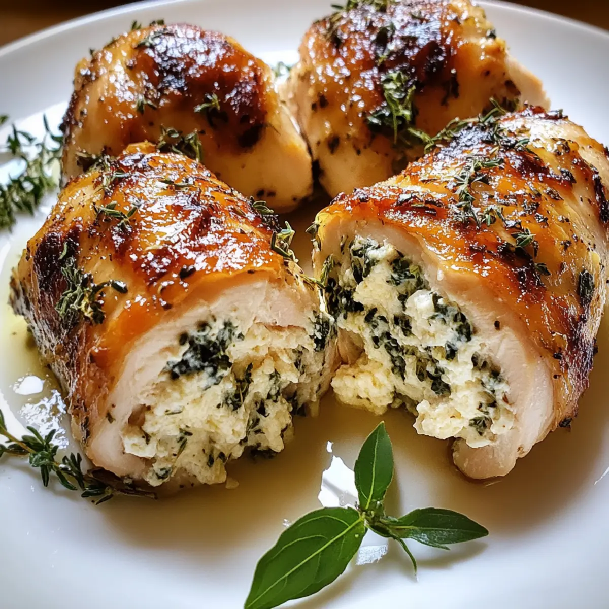 Herbed Ricotta Stuffed Chicken Rolls for a Cozy Dinner Delight