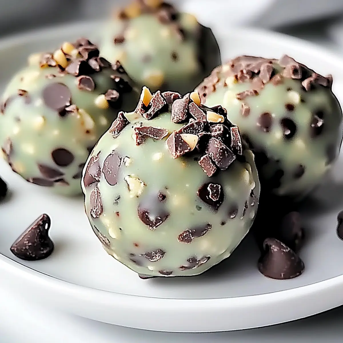 Mint Chocolate Chip Protein Balls for a Healthy Snack Boost
