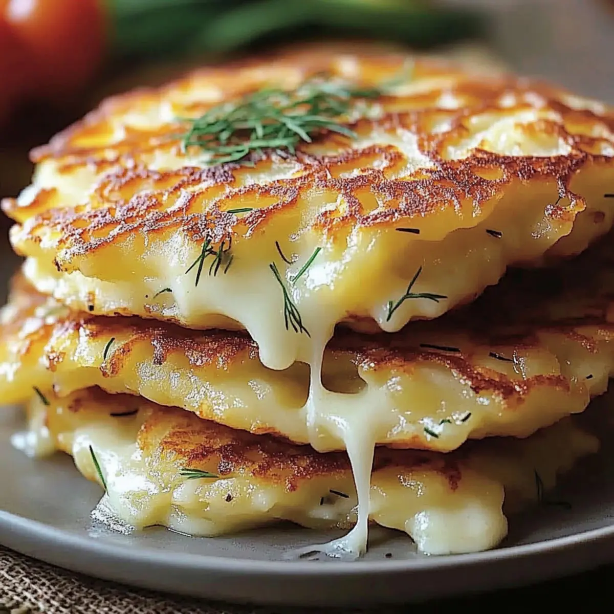 Potato and Onion Cheese Pancakes: Crispy Comfort Food Bliss