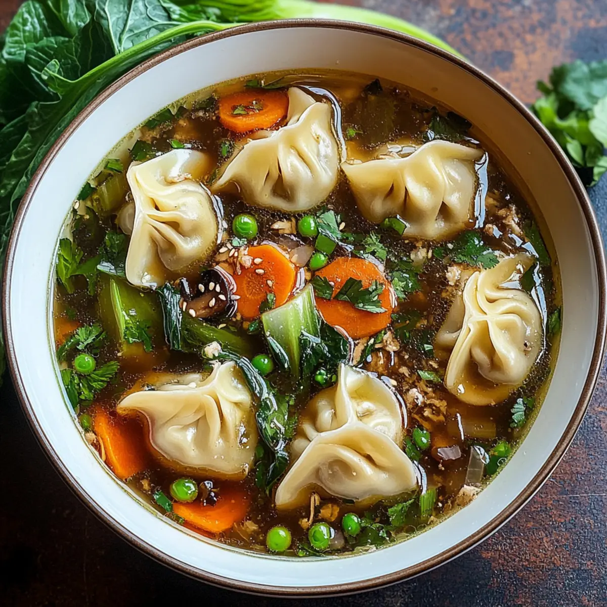 Cozy Up with Flavorful Asian Potsticker Soup Tonight