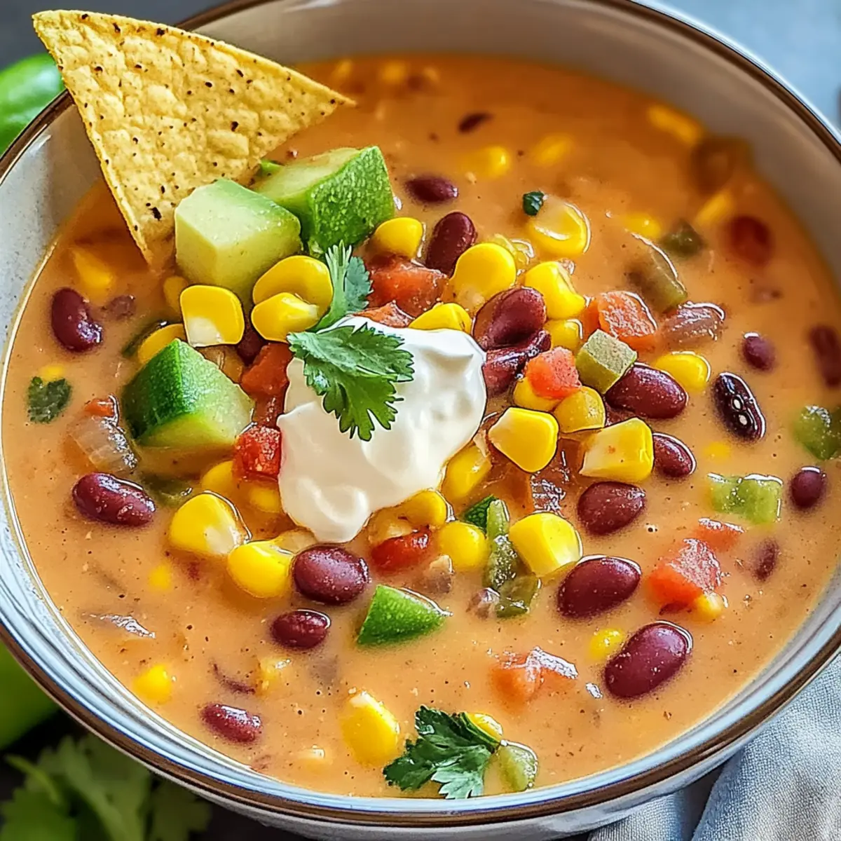 Cozy Up with Crockpot Vegetarian Tortilla Soup Tonight