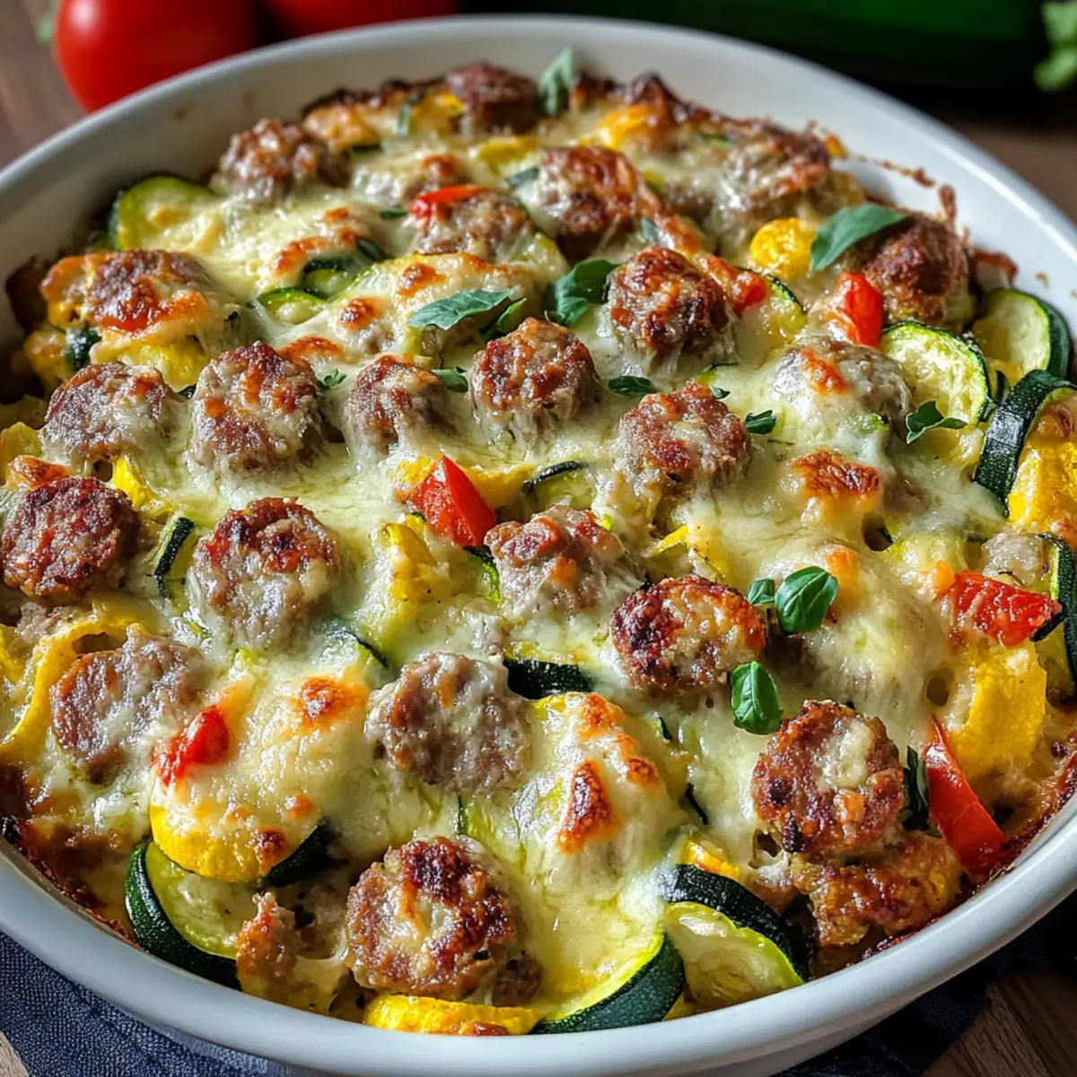 Delicious Low Carb Zucchini and Sausage Casserole You’ll Love