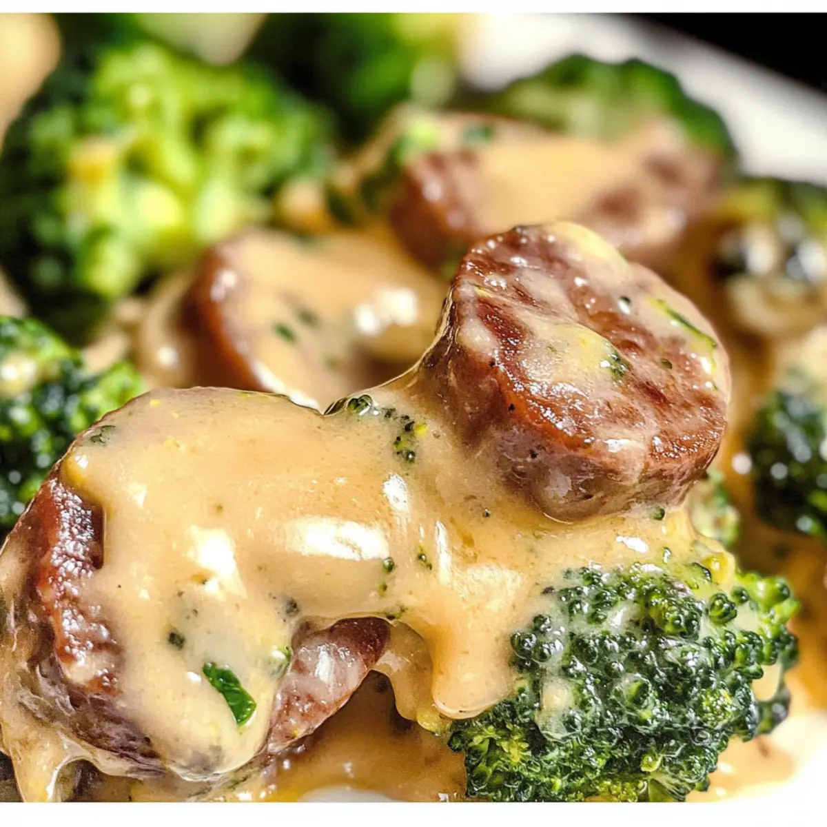 Keto Broccoli and Cauliflower Au Gratin With Sausage Bliss