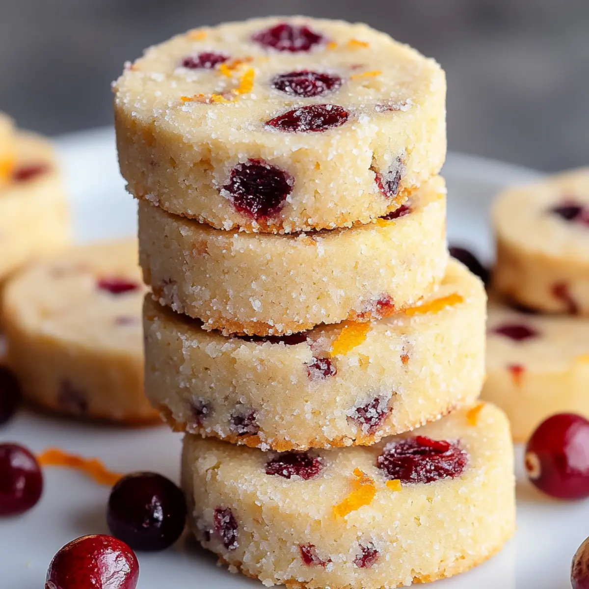 Cranberry Orange Shortbread Cookies for a Cheerful Holiday Treat