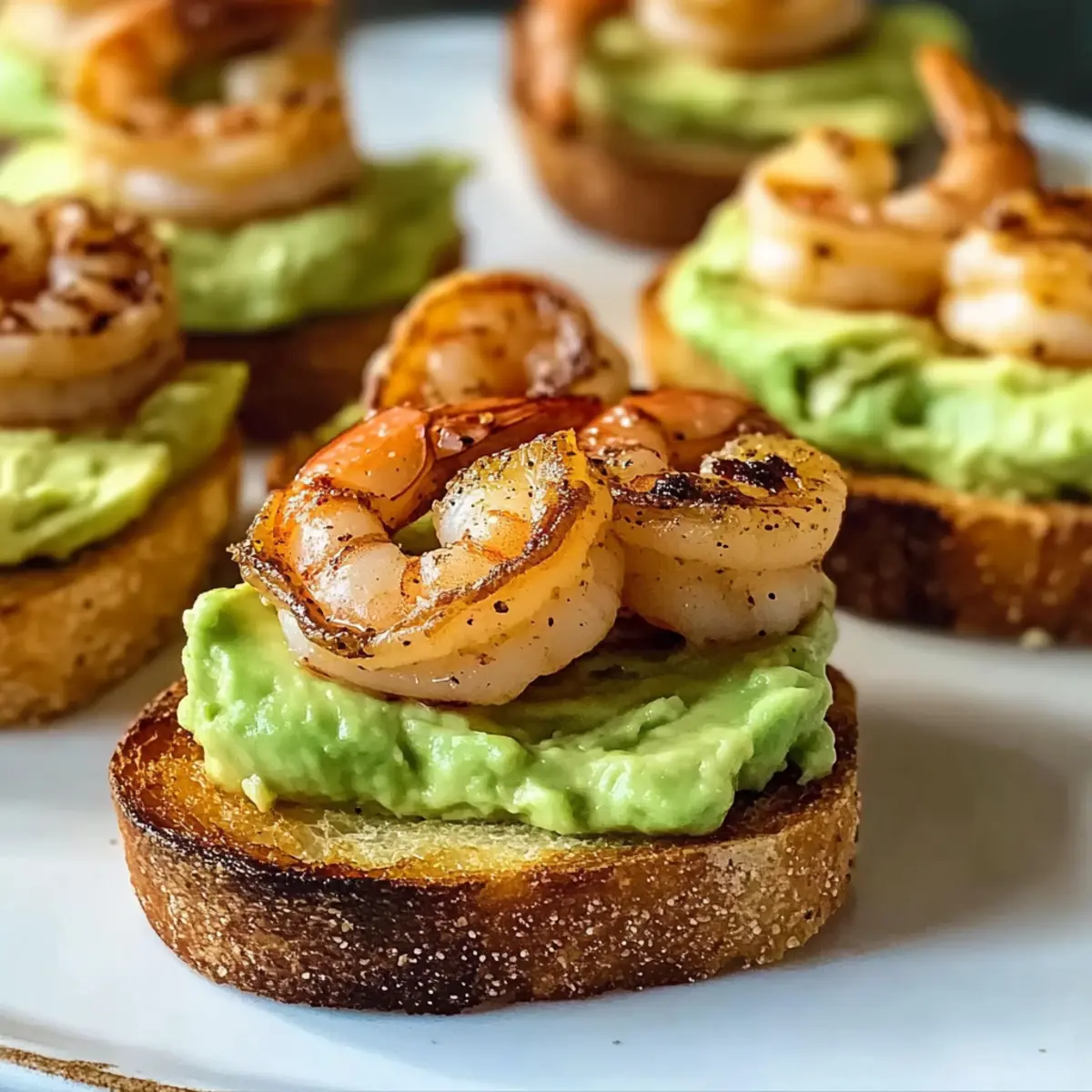 Garlic Shrimp Crostini with Avocado: A Perfect Appetizer Bite