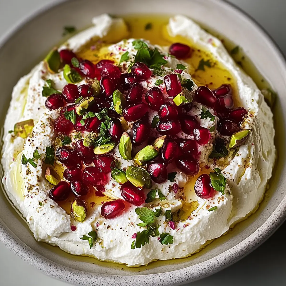 Pomegranate Pistachio Whipped Feta: A No-Cook Delight
