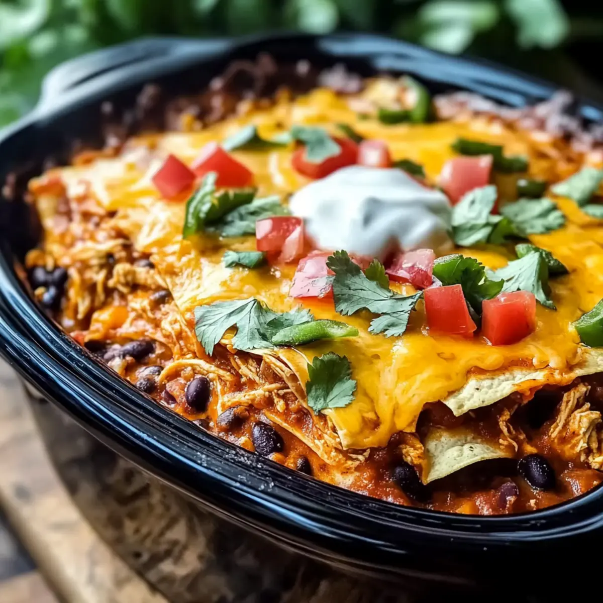 Crockpot Chicken Enchilada Casserole for Cozy Weeknight Dinners