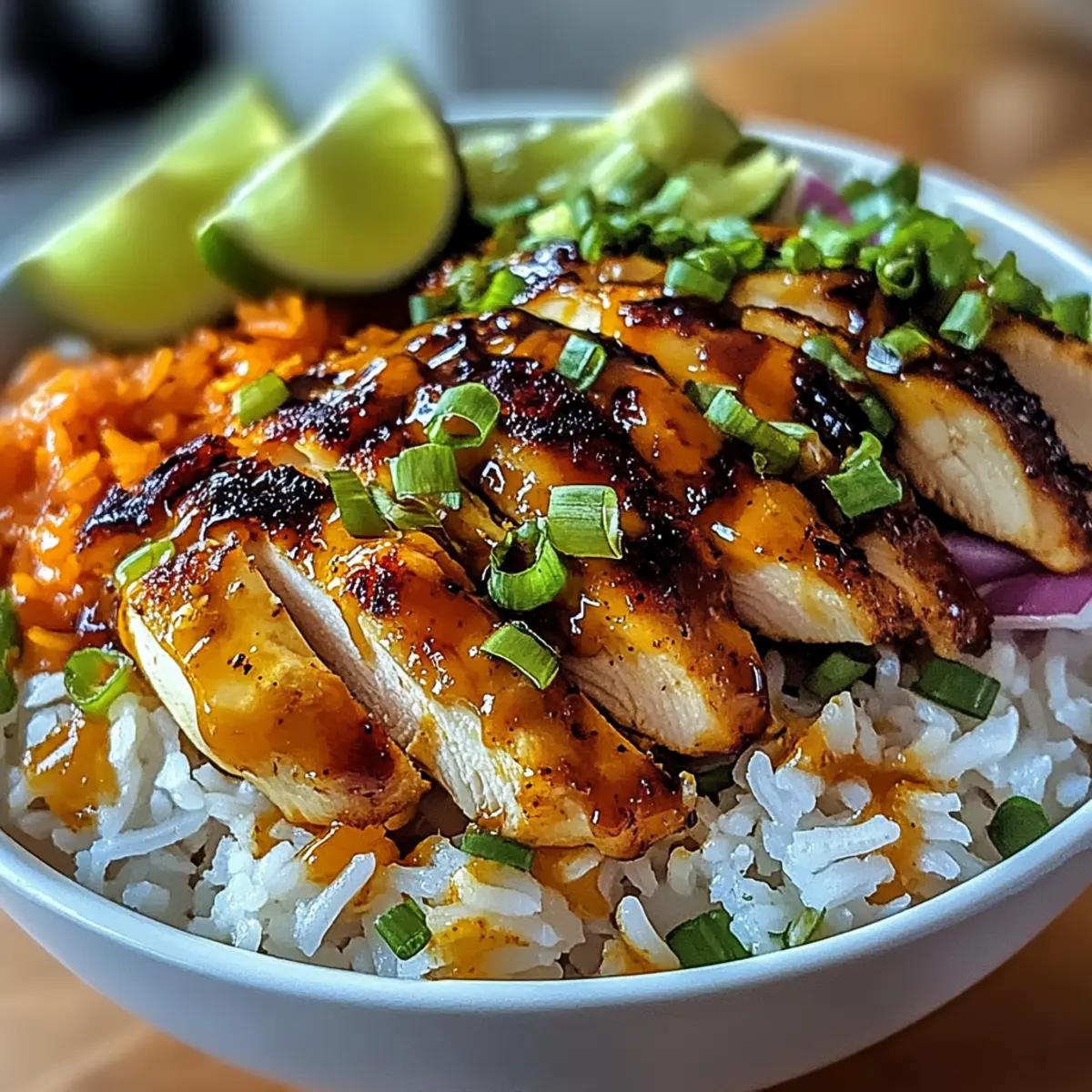 Savory Spicy Maple Chicken & Coconut Rice You'll Crave