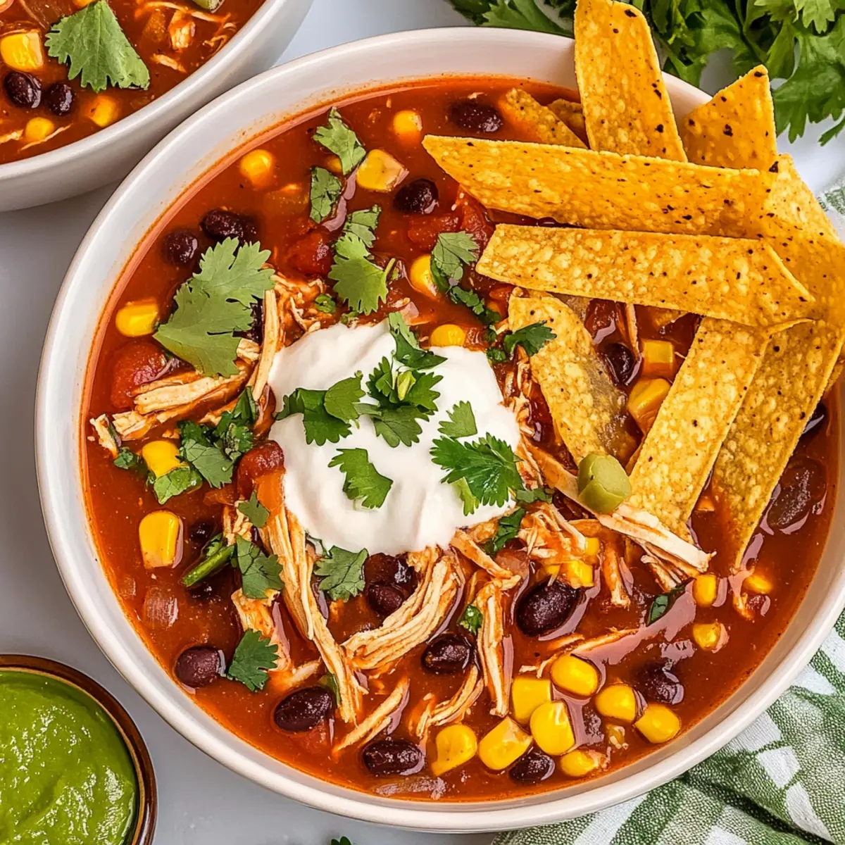 Slow Cooker Chicken Tortilla Soup for Cozy Weeknight Dinners