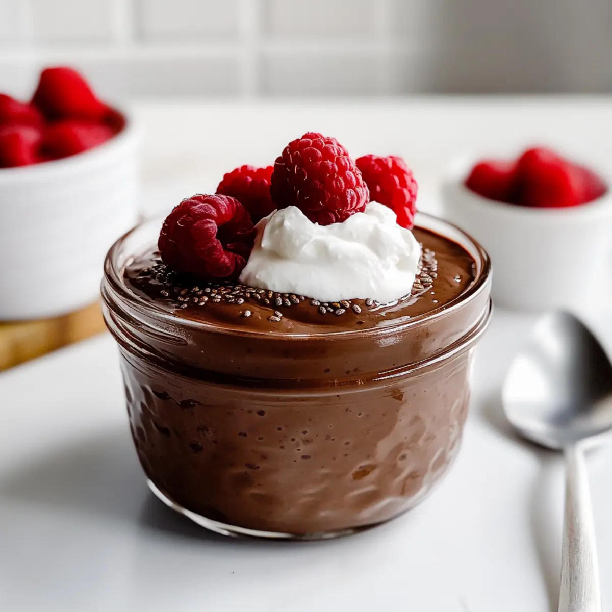 Blended Chocolate Chia Pudding: Luxuriously Creamy Delight