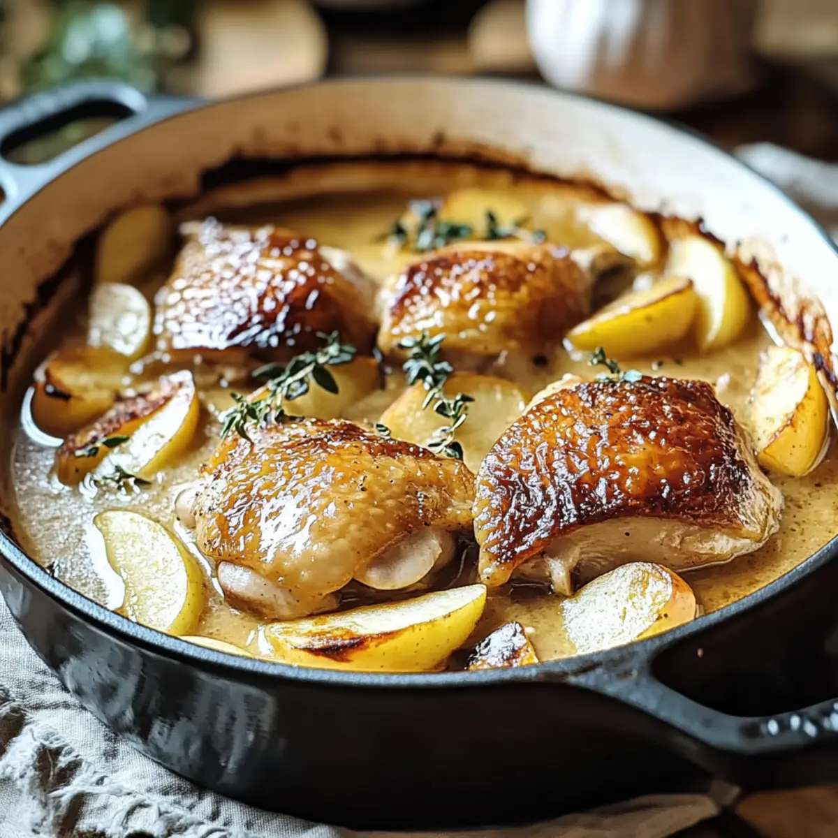Cozy Up with French Chicken Casserole a la Normande