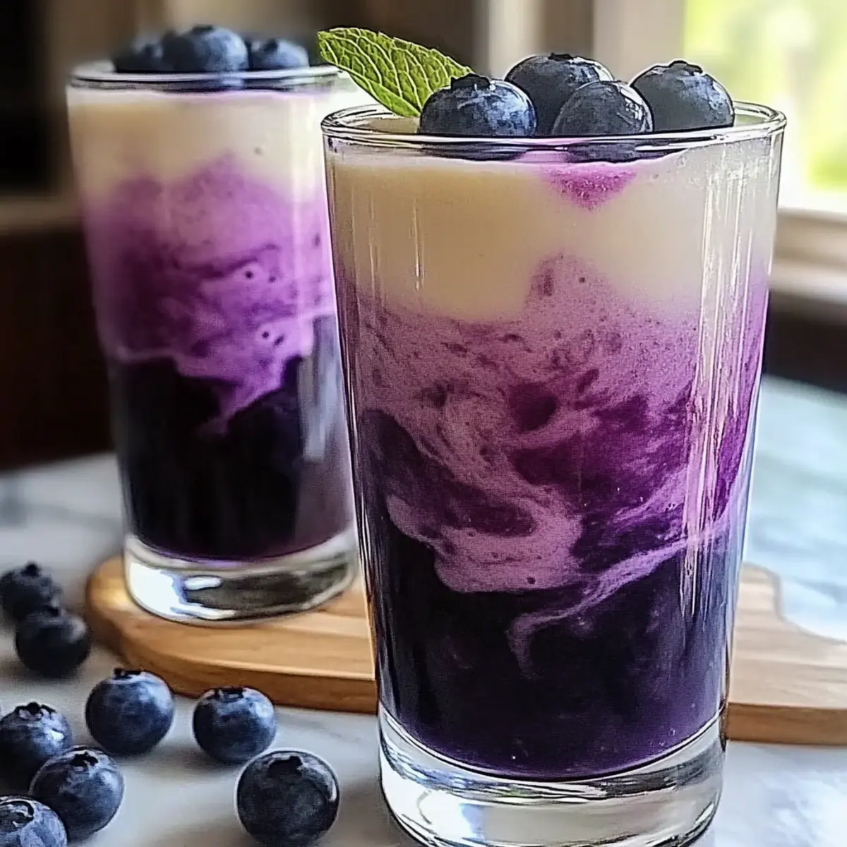 Refreshing Sugar Free Blueberry Italian Cream Soda Bliss