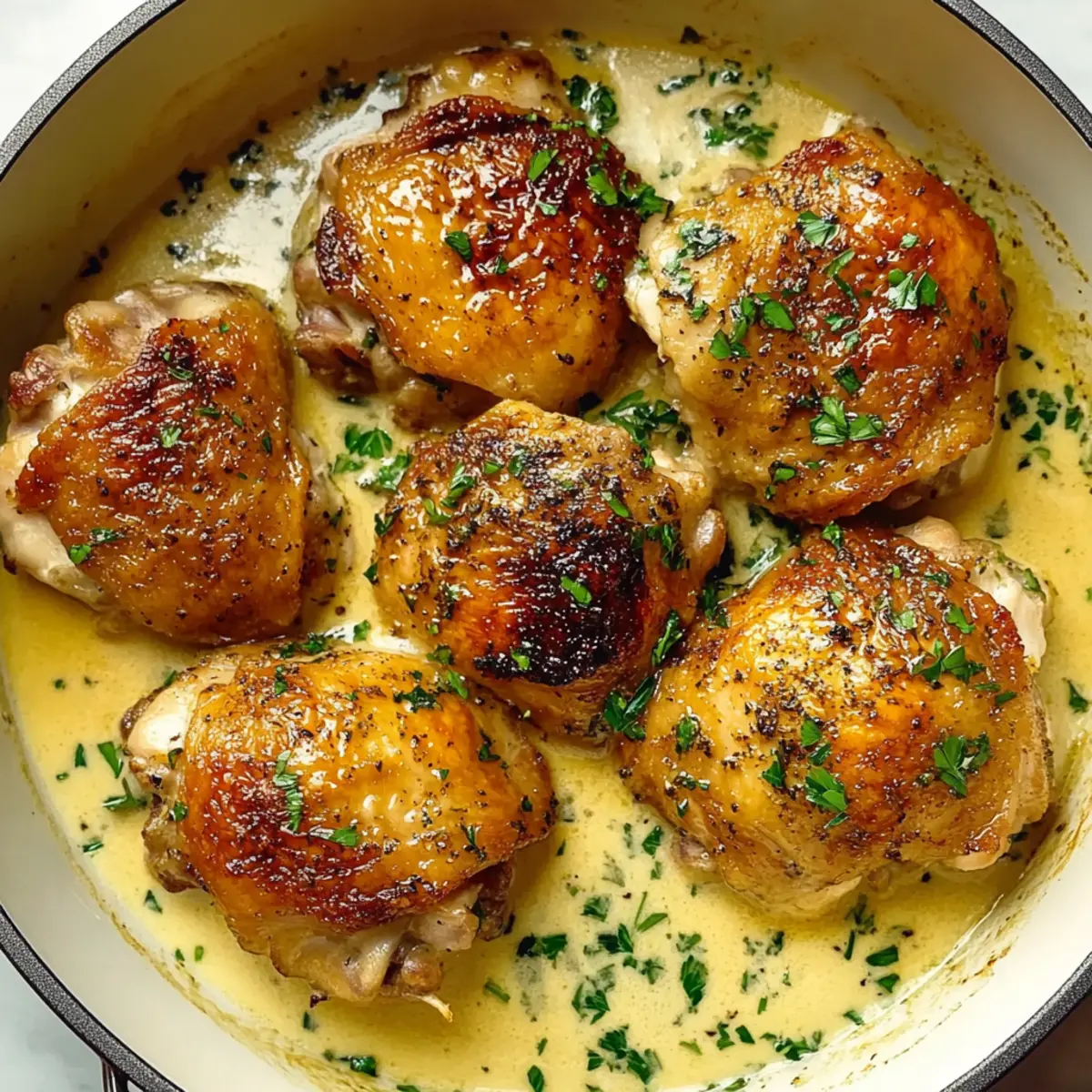 Creamy Garlic Chicken Thighs Made Easy for Instant Comfort