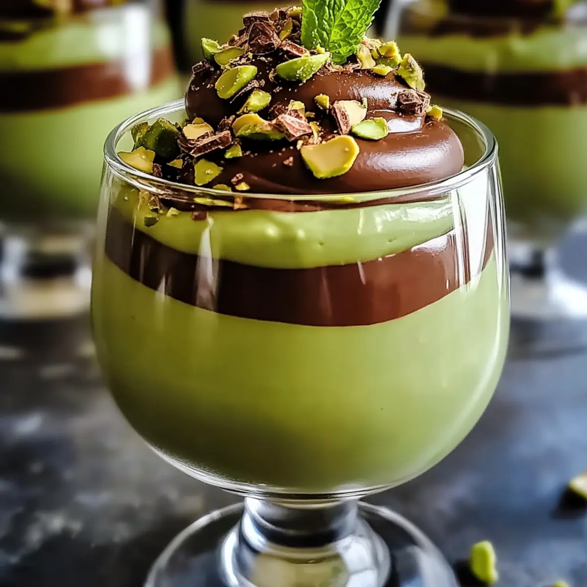 Decadent Pistachio Mousse with Chocolate Ganache Bliss