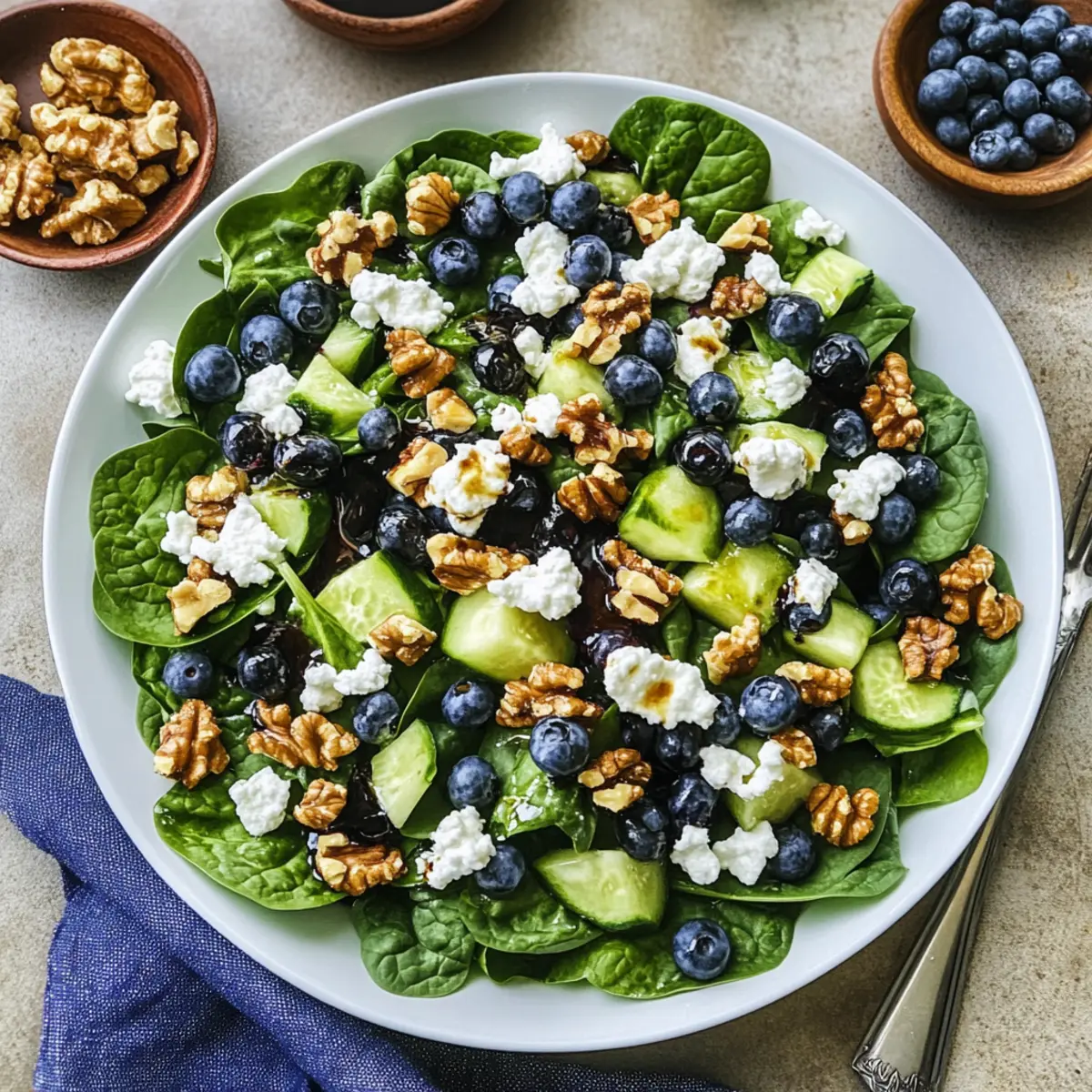Refreshing 20-Minute Spinach Blueberry Salad You'll Love