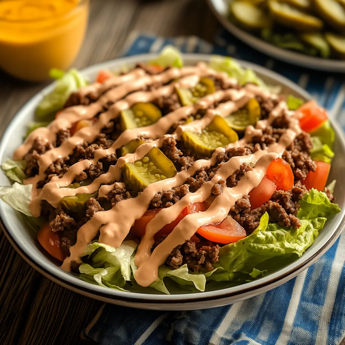 Keto Big Mac Salad: Indulge in Guilt-Free Fast-Food Flavor