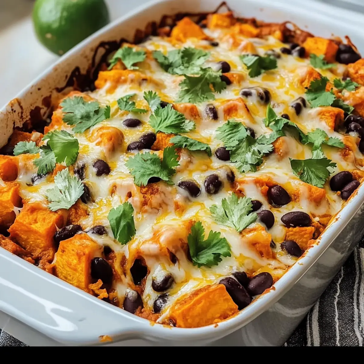 Sweet Potato and Black Bean Enchilada Casserole: Comfort in a Dish