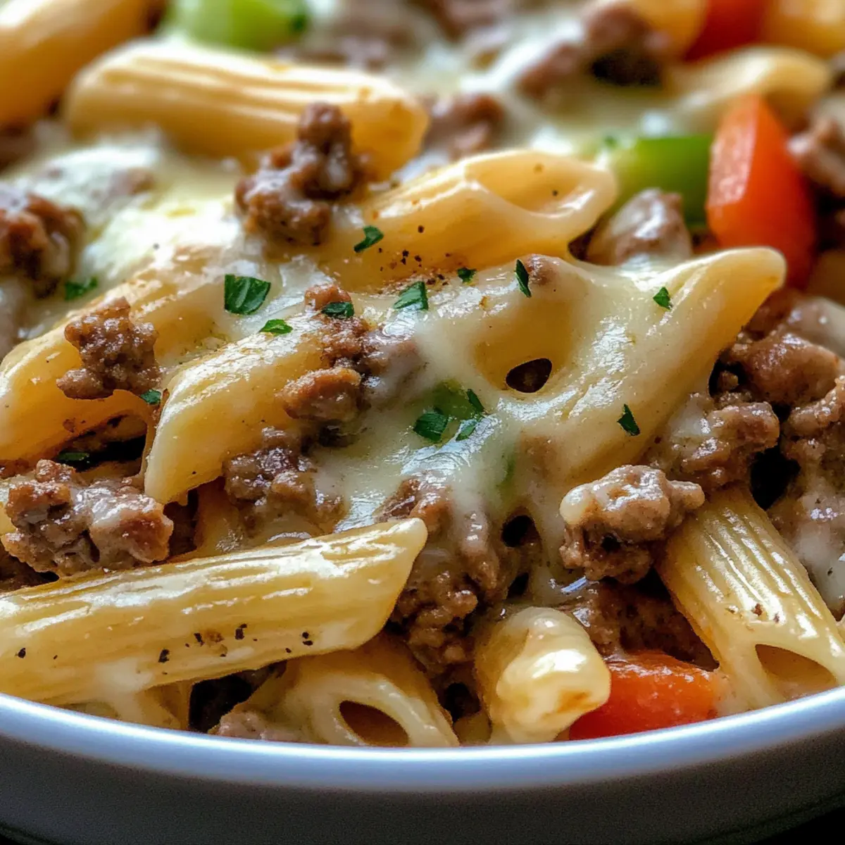 Irresistible Philly Cheesesteak Pasta You’ll Crave Every Night