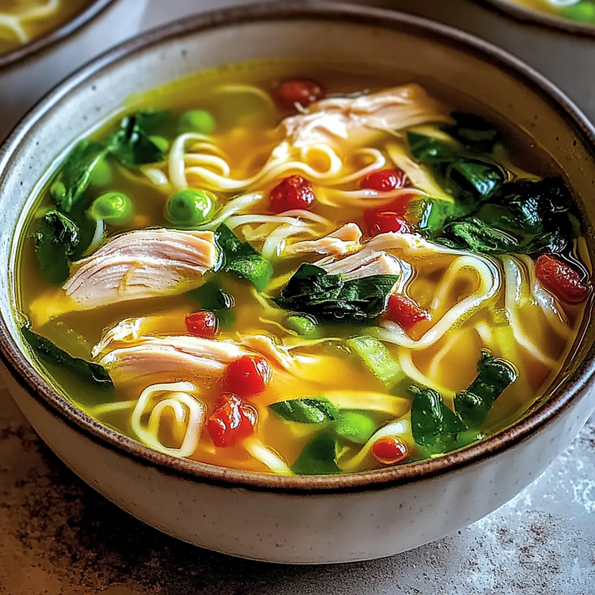 Ginger Garlic Chicken Noodle Soup: Cozy Comfort in a Bowl