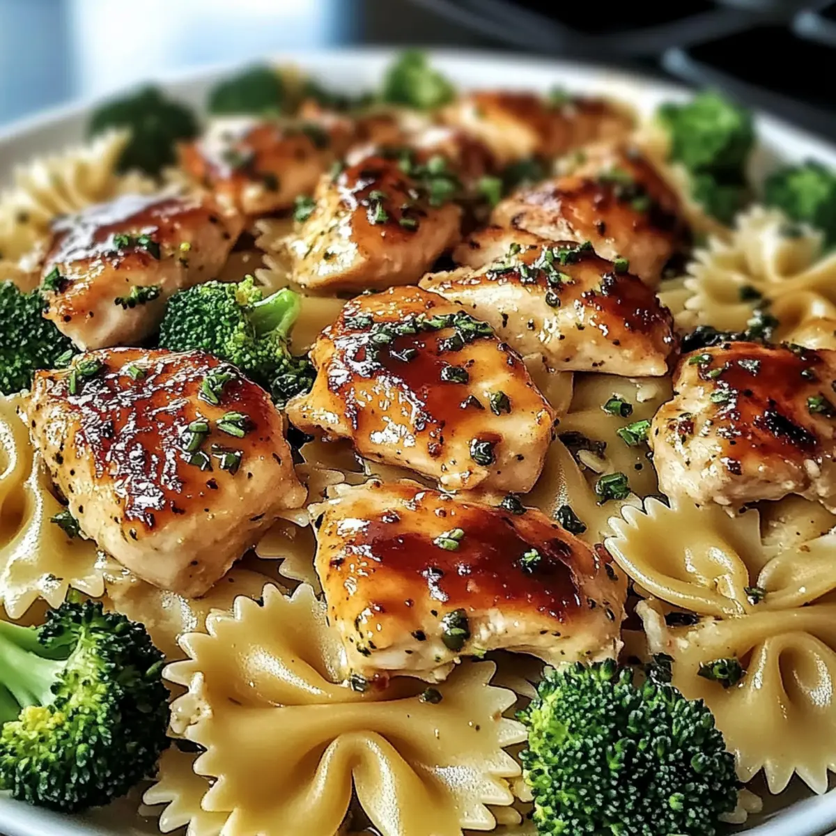 Cowboy Butter Lemon Bowtie Chicken with Broccoli Bliss