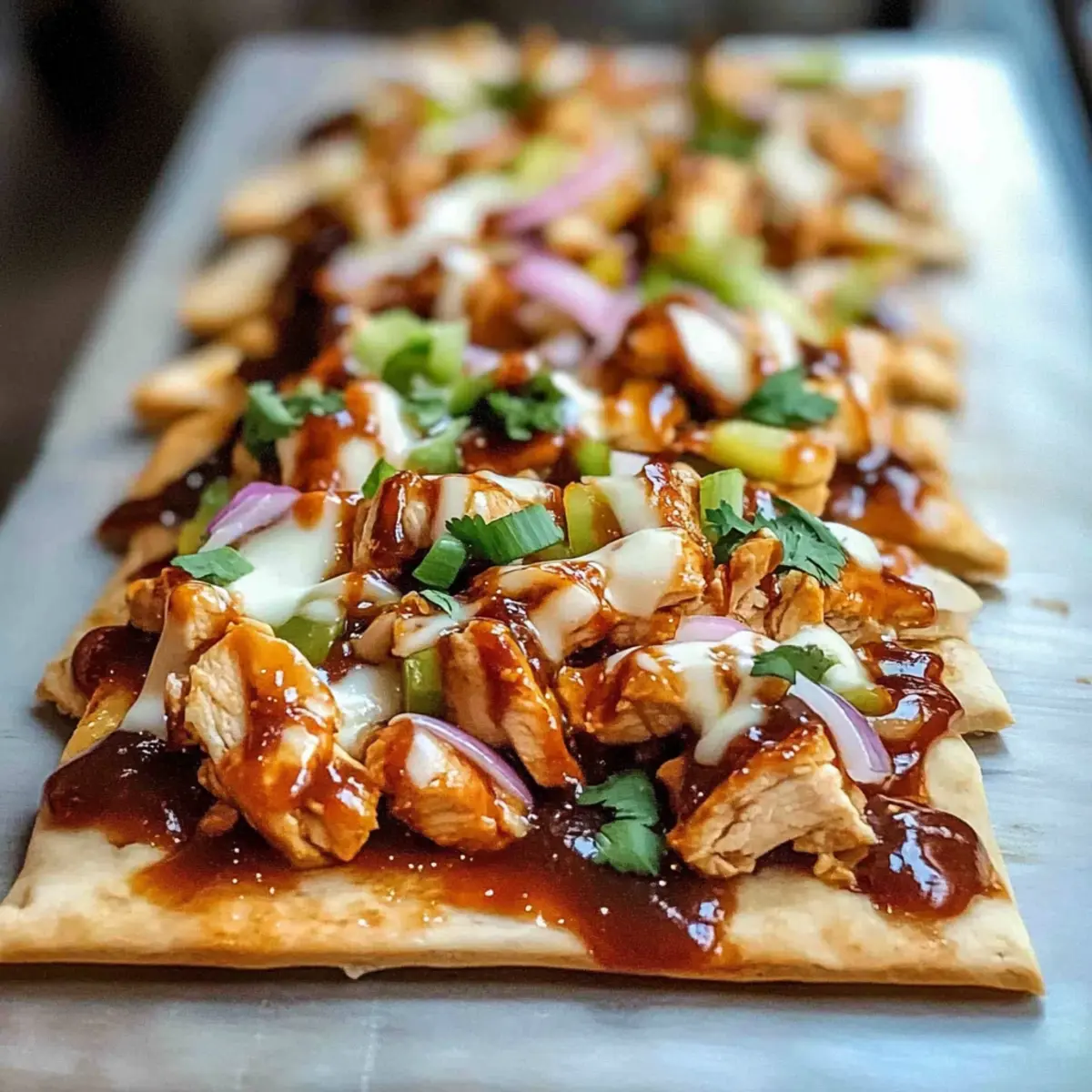High Protein BBQ Chicken Flatbread: Quick, Delicious Family Meal