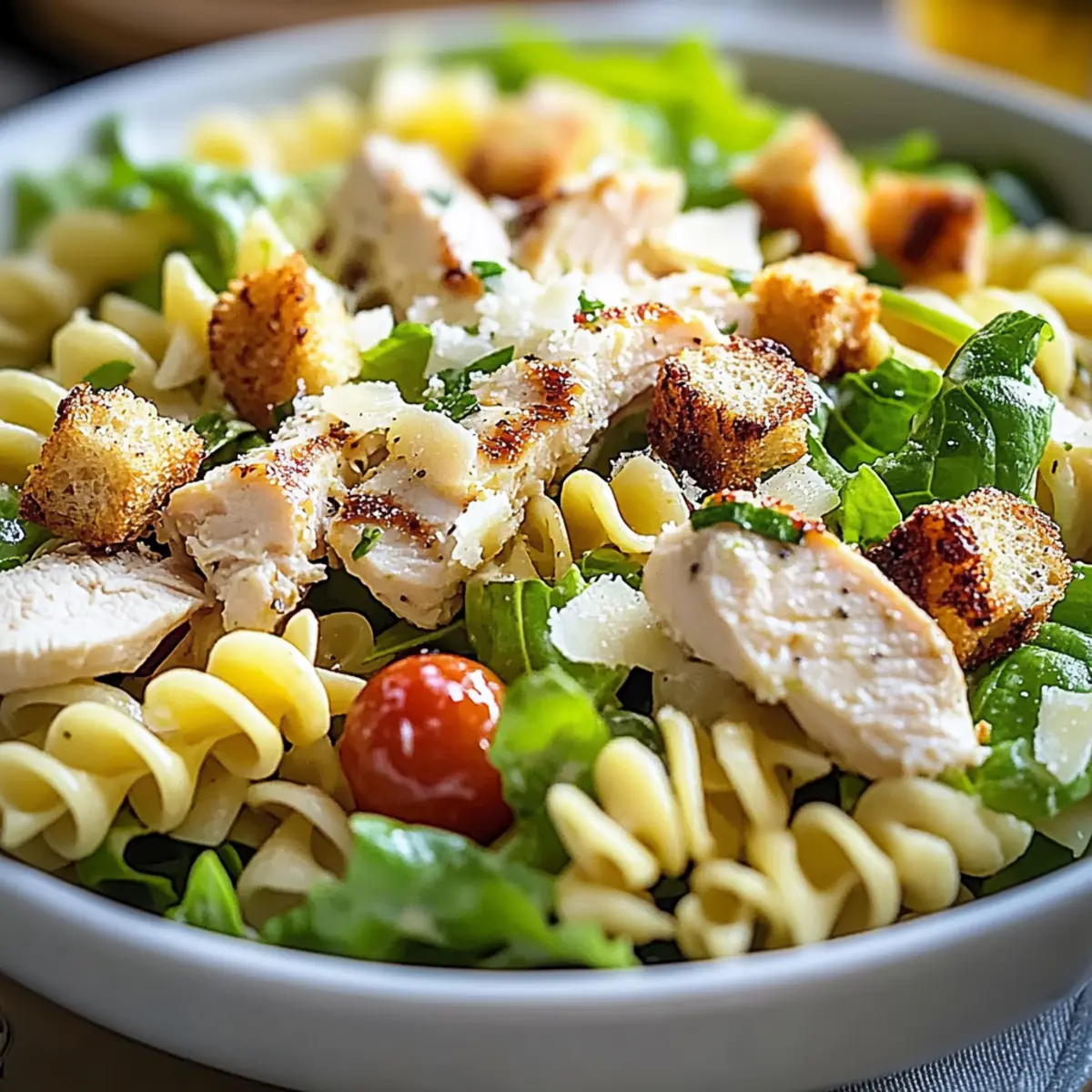 Deliciously Creamy Chicken Caesar Pasta Salad for Any Occasion