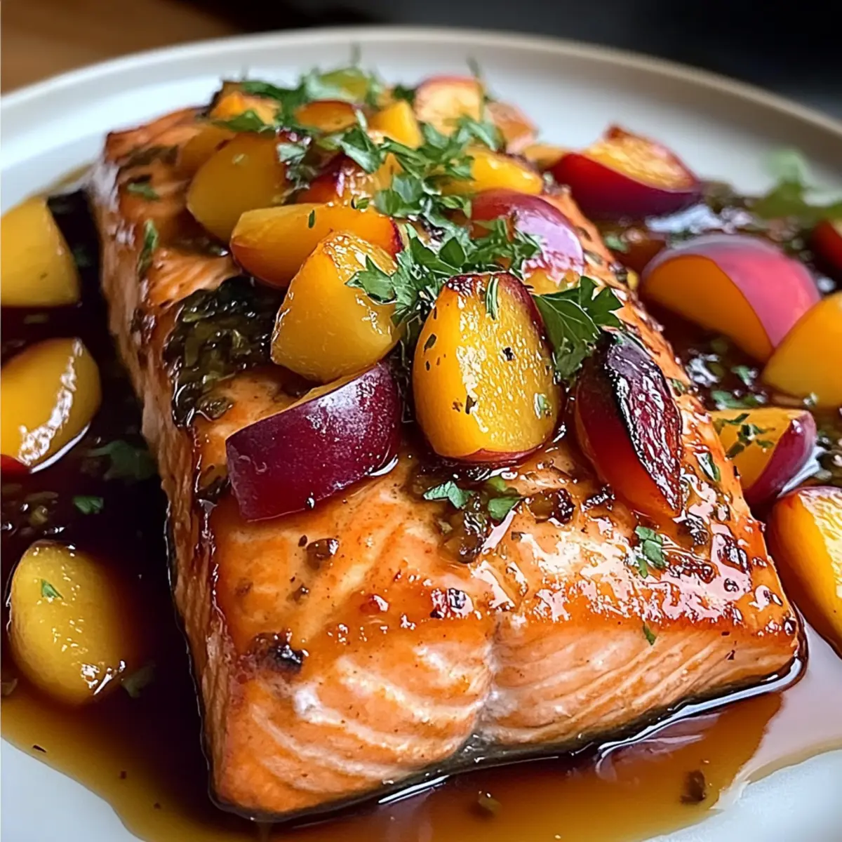 Bourbon Peach Roasted Salmon: A Sweet Twist on Dinner Delights