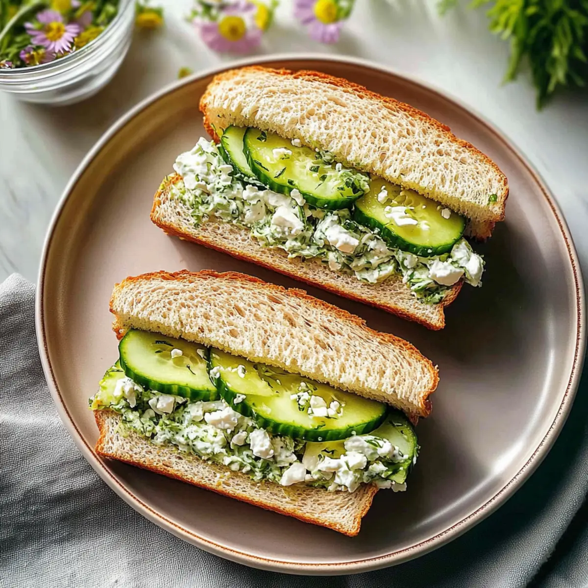 Cucumber Salad Sandwiches: Refreshing Crunch for Any Meal
