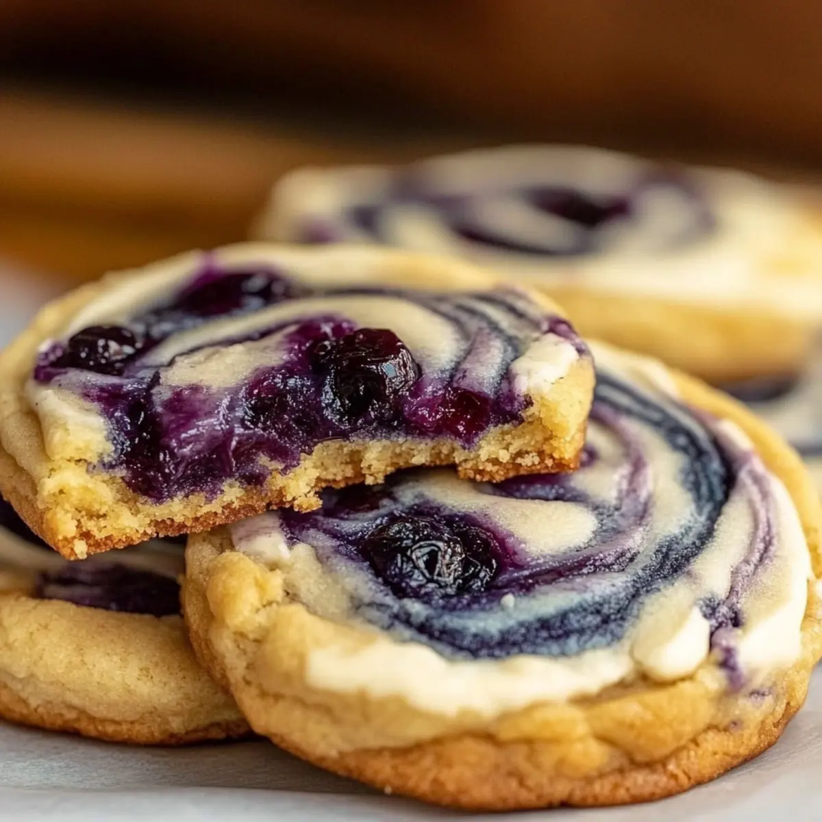 Blueberry Cheesecake Swirl Cookies for a Sweet Delight