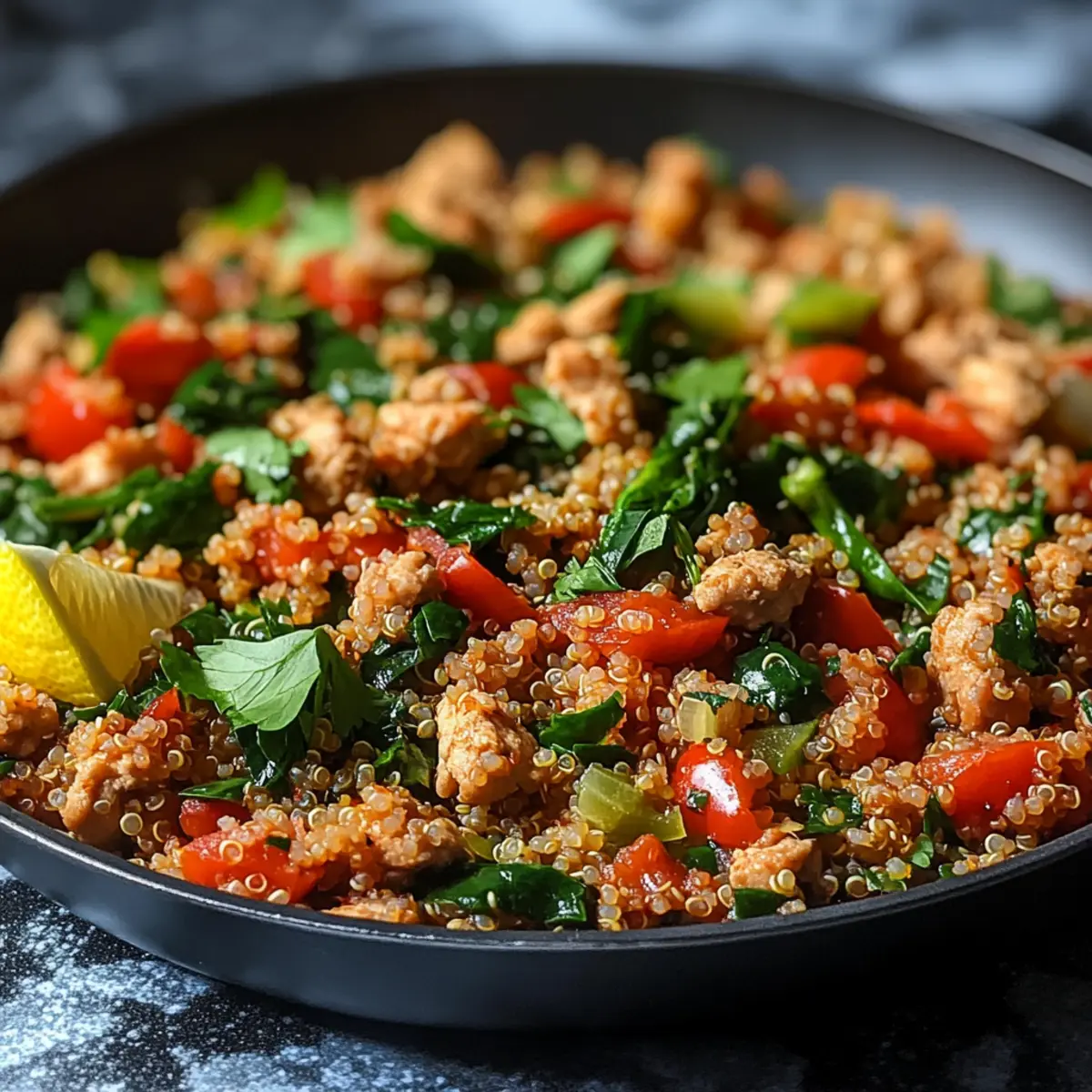 Delicious Warm Ground Chicken and Quinoa Skillet You’ll Crave
