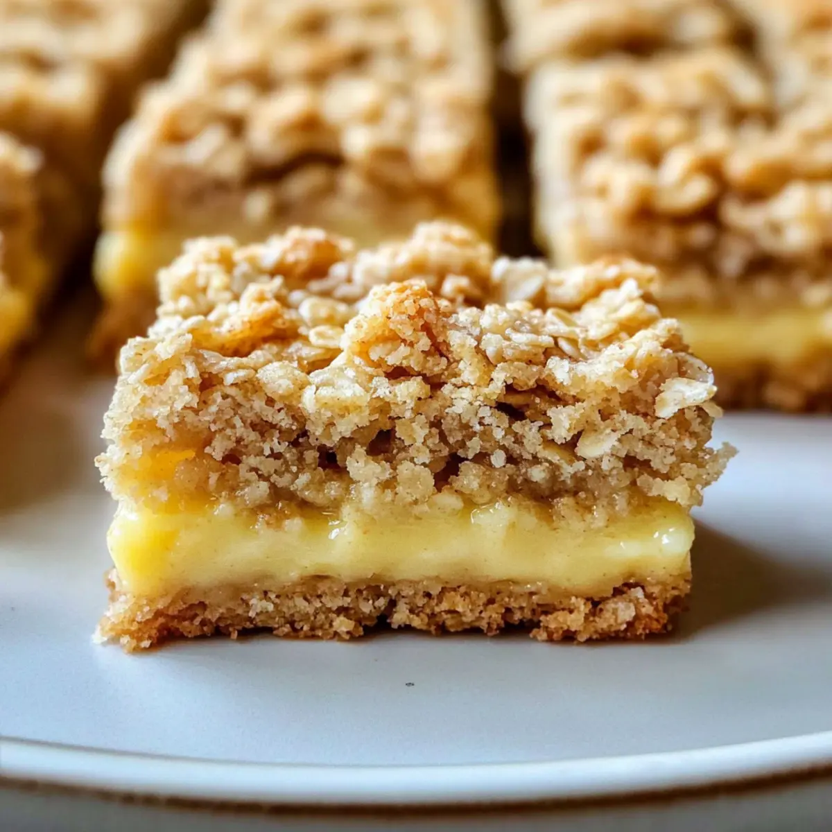 Lemon Oatmeal Crumble Bars: Tangy Treats You'll Love