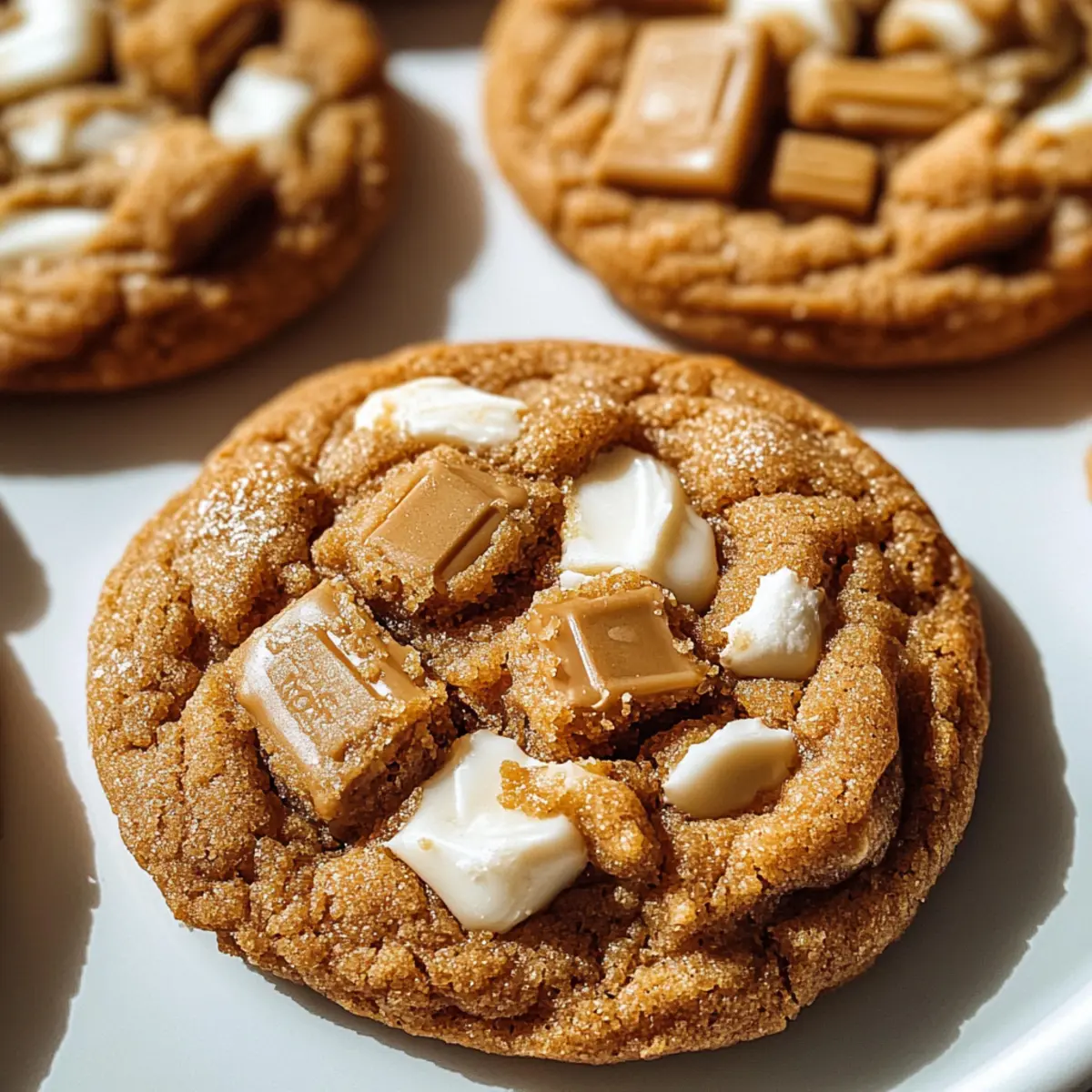 Soft Biscoff Cookie Butter White Chocolate Chip Cookies Bliss