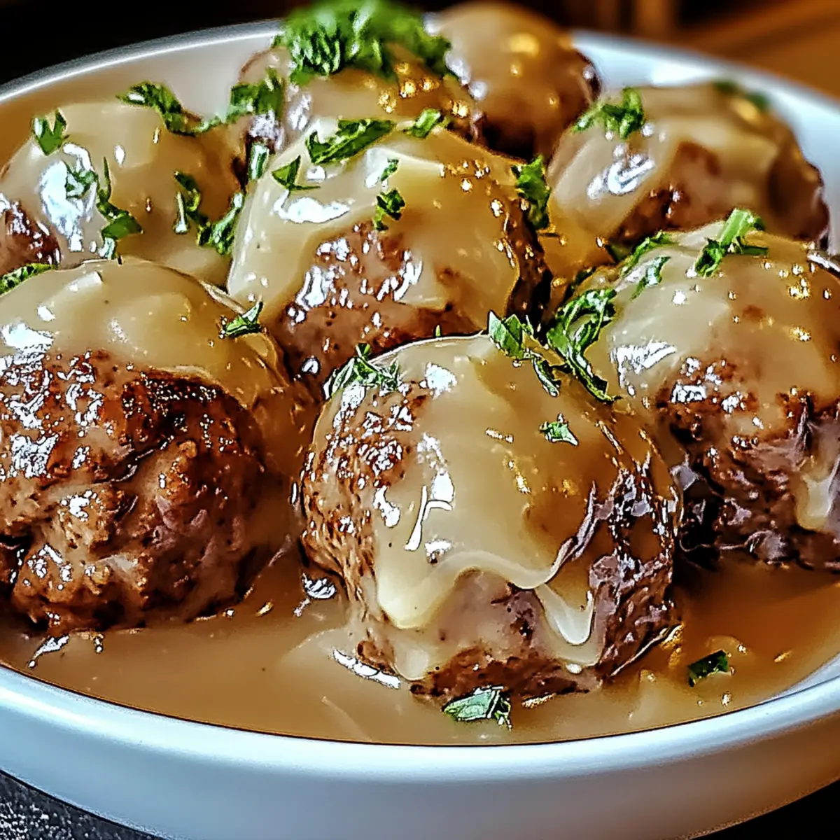 Crock Pot French Onion Meatballs That'll Wow Your Taste Buds