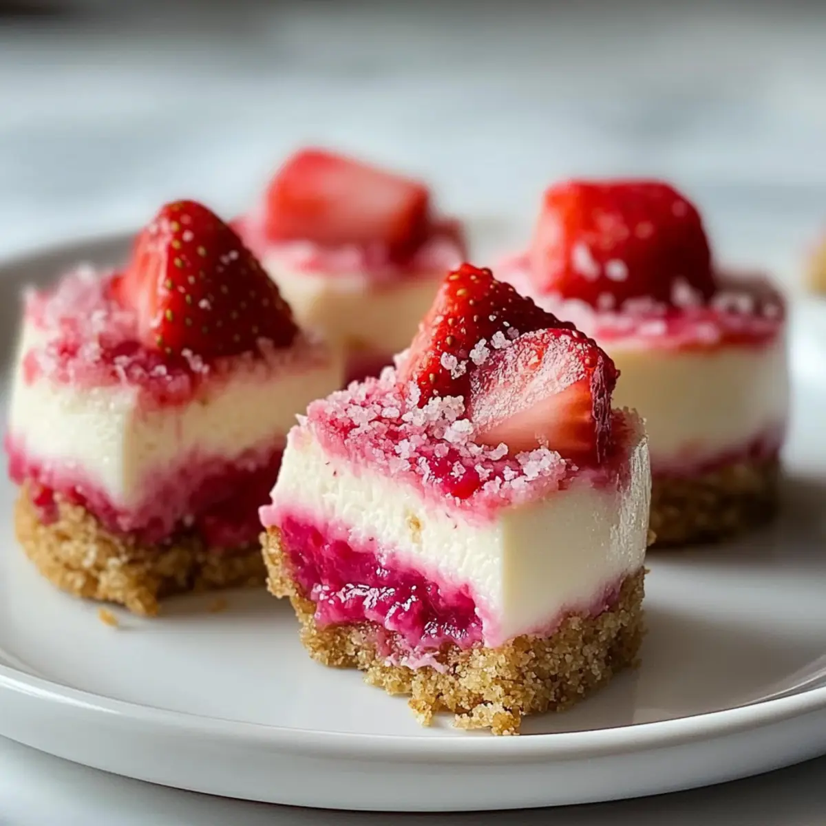 Delicious Strawberry Crunch Cheesecake Bites You’ll Love!