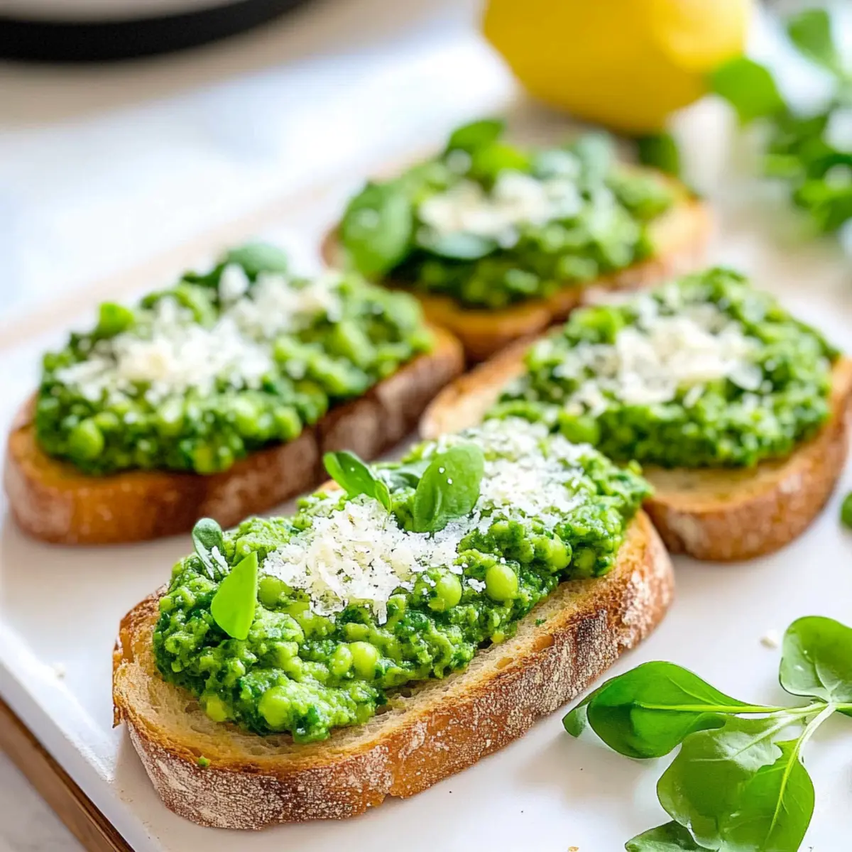 Fresh Pea Bruschetta: A Flavorful Twist on a Classic Snack