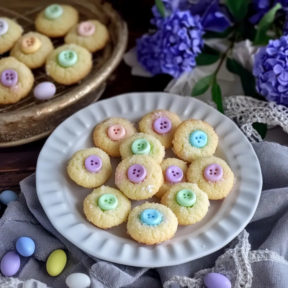 Easter Bunny Button Cookies That Bring Joy in Every Bite