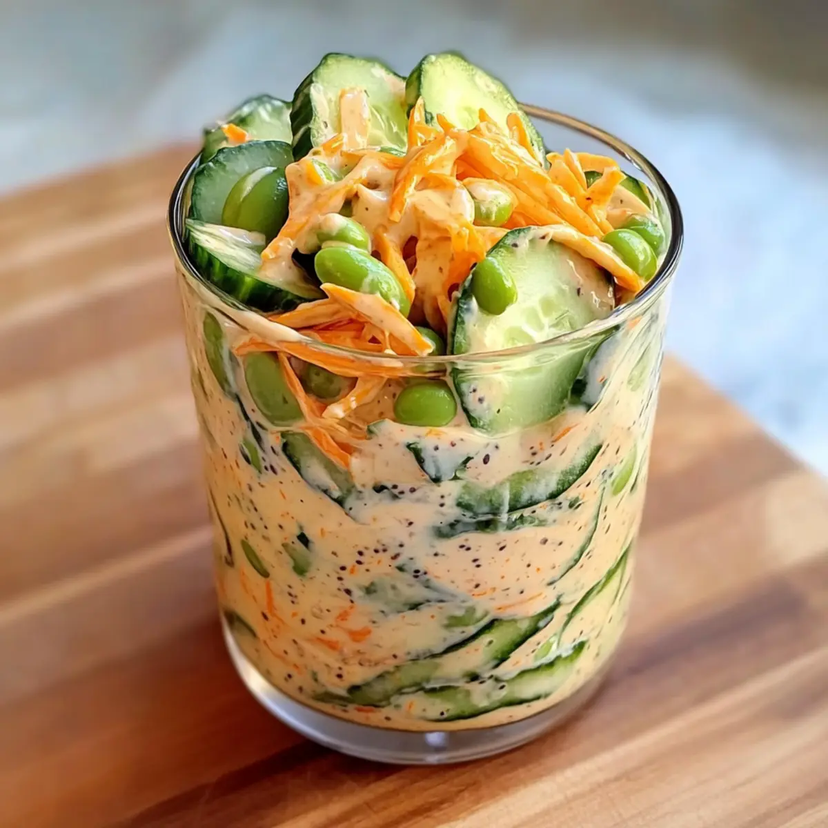 Asian Cucumber Salad Bowl – Refreshingly Creamy and Vegan